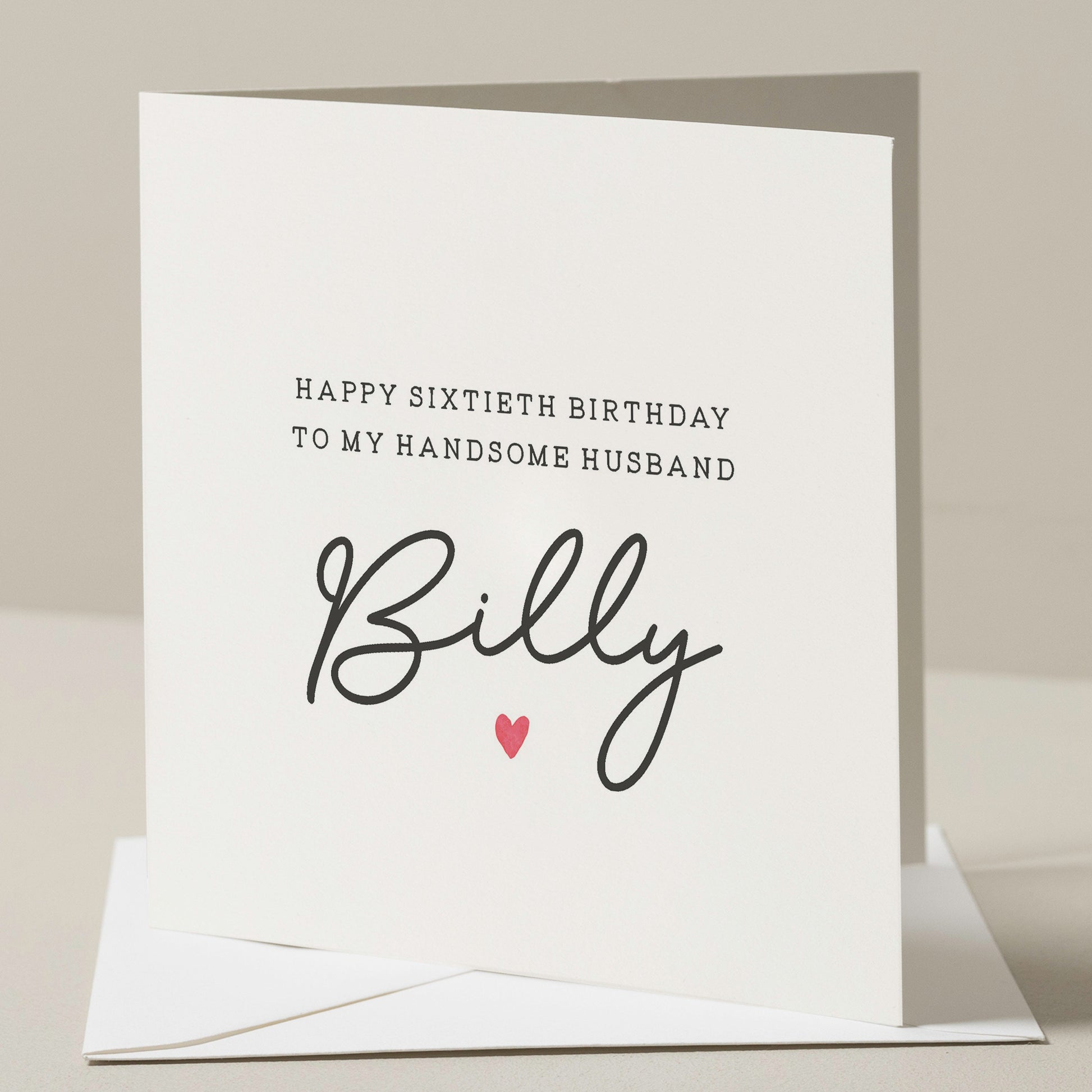 60th Birthday Card For Husband, Personalised Husband Sixtieth Birthday Card, Husband 60th Birthday Gift, Happy 60th Birthday Card For Him