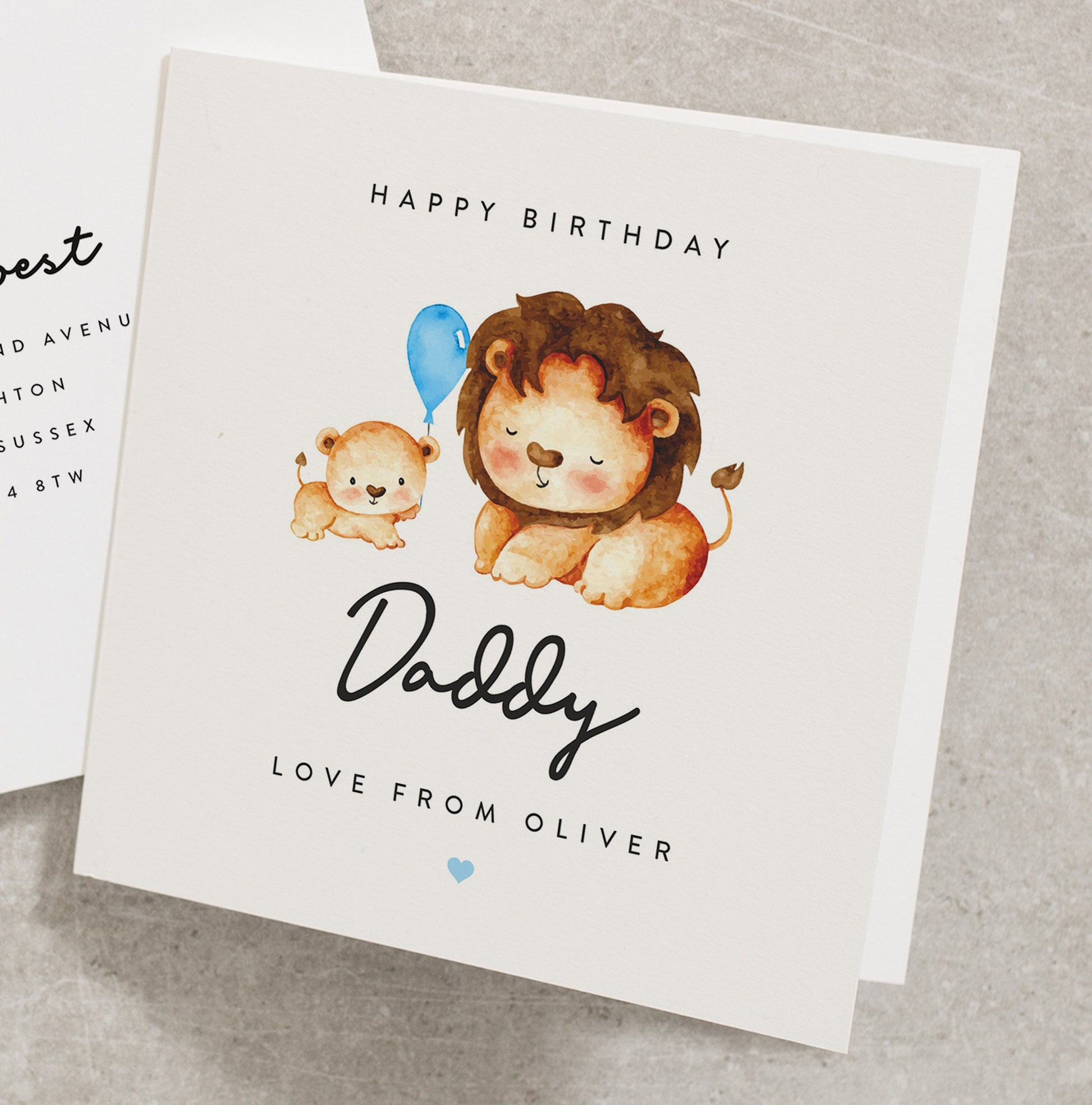 Personalised Birthday Card For Daddy, Daddy Birthday Card, Happy Birthday Daddy Card, Special Daddy Birthday Card, Birthday Card BC1028