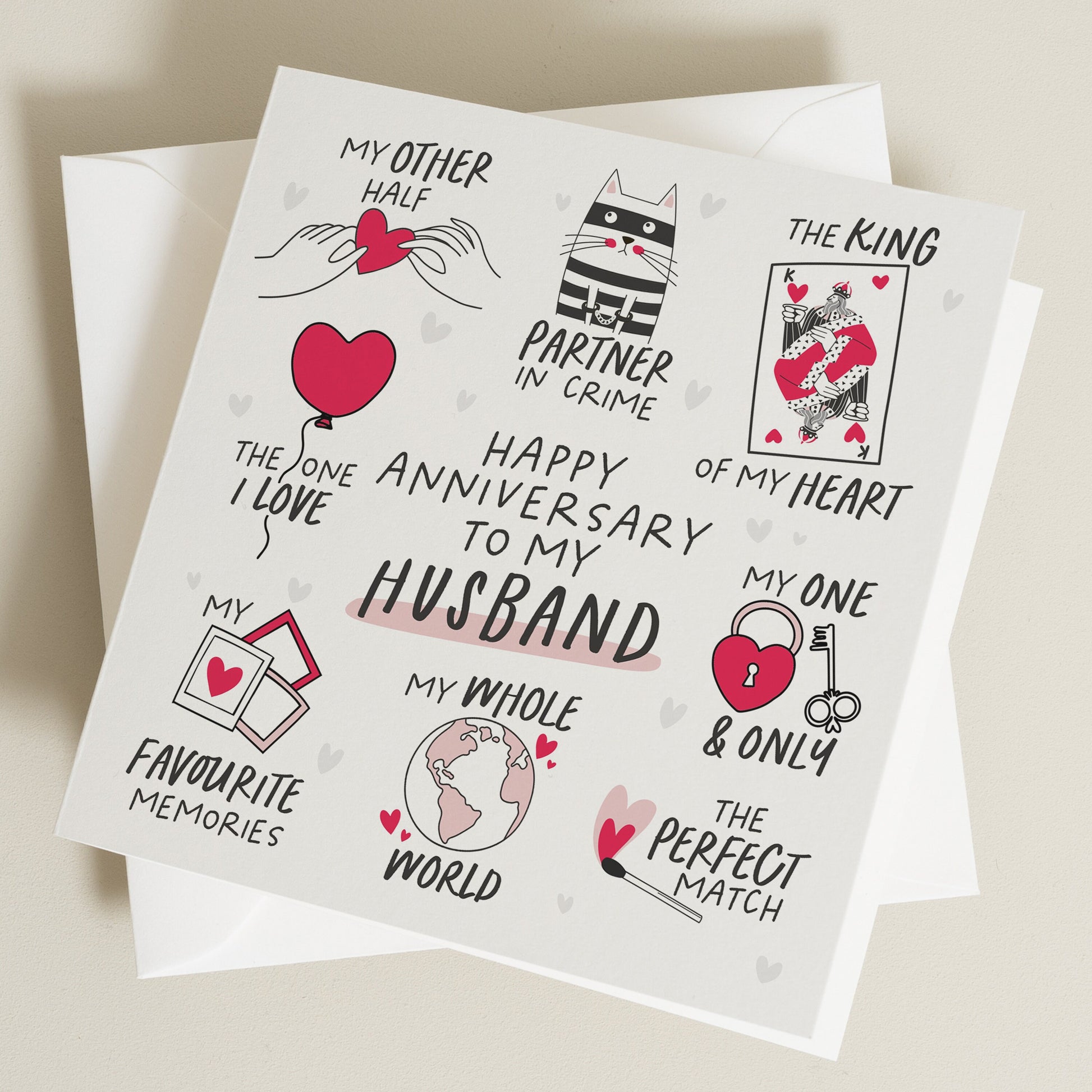 Anniversary Card For Him, Husband Anniversary Card, Anniversary Card Husband, Wedding Anniversary Gift, Cute Anniversary Gift For Partner