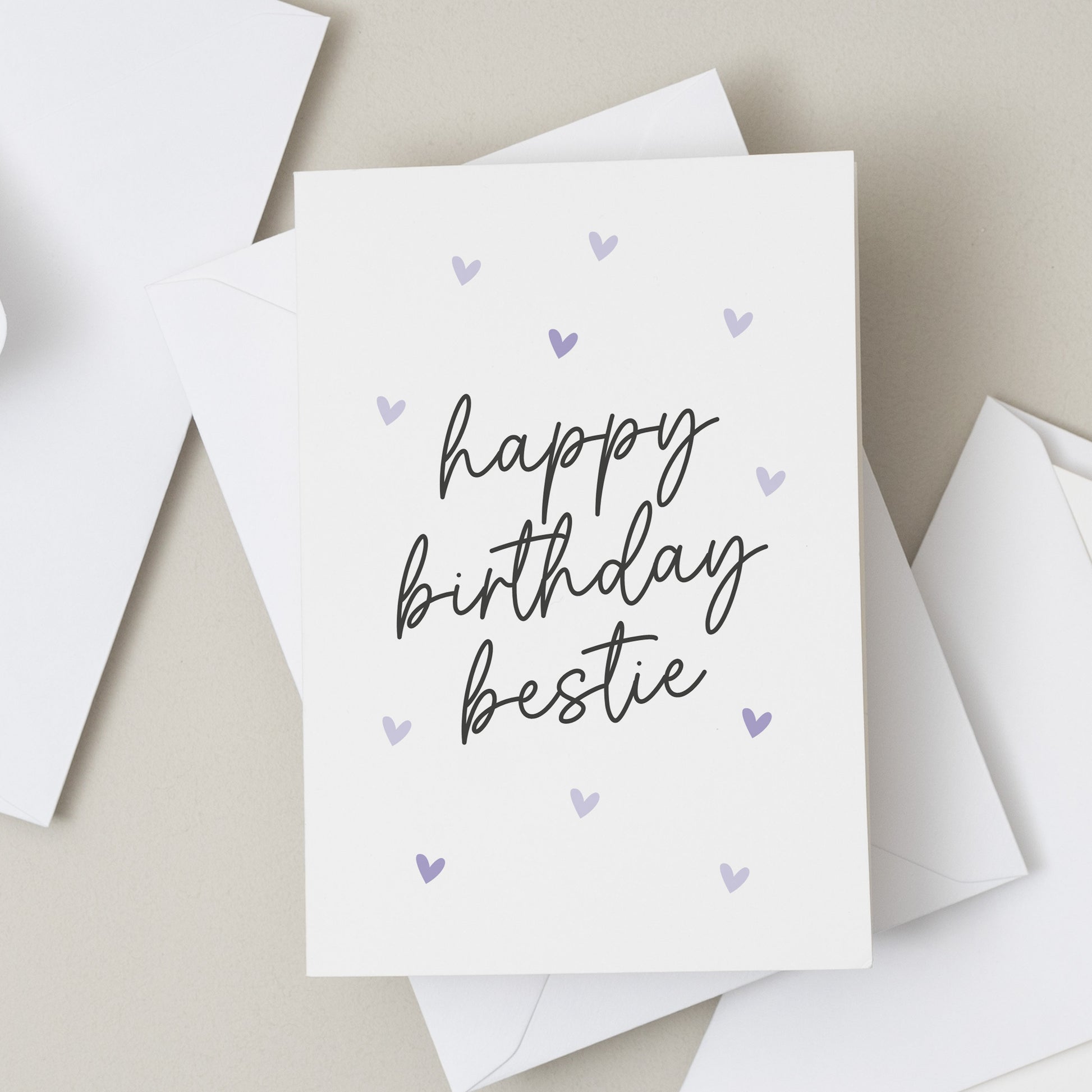 Birthday Card For Best Friend, Happy Birthday Bestie, Best Friend Birthday Card, Card For Her, Card For Sister, Birthday Gift For Bestie