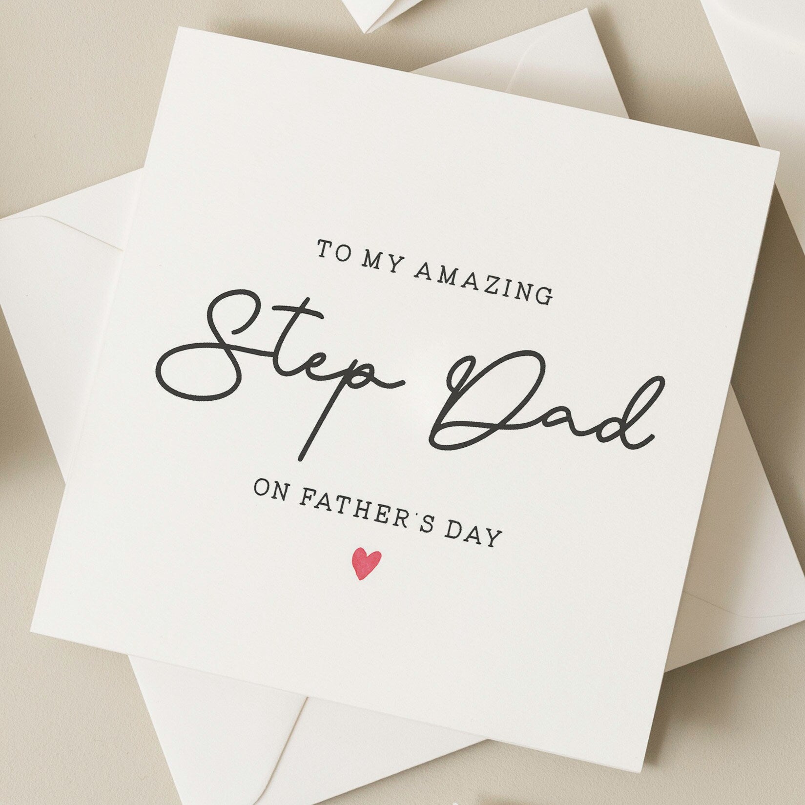 To My Amazing Step Dad Fathers Day Card, Fathers Day Gifts From Step Children, For Stepdad, Fathers Day Card From Step Son, Step Daughter