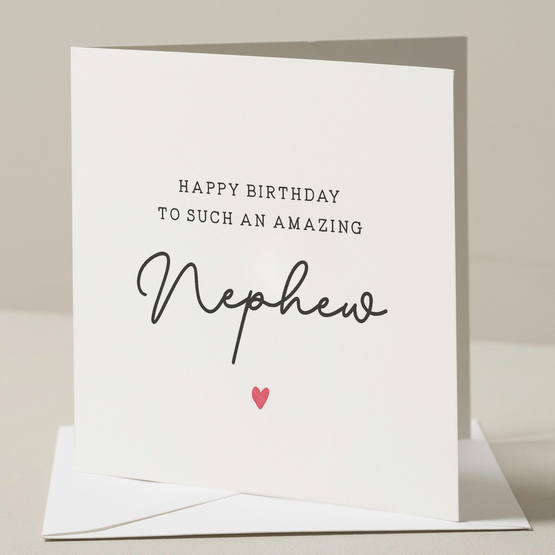 Birthday Card For Nephew, Nephew Birthday Card, Birthday Gift For Nephew, Birthday Gift For Him, Birthday Boy, Simple Birthday Card