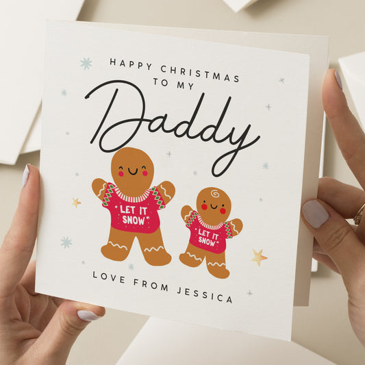 Personalised Christmas Card For Dad, Christmas Card To Daddy, Christmas Card To Daddy, Amazing Dad Card, Xmas Card New Dad, Love You Dad