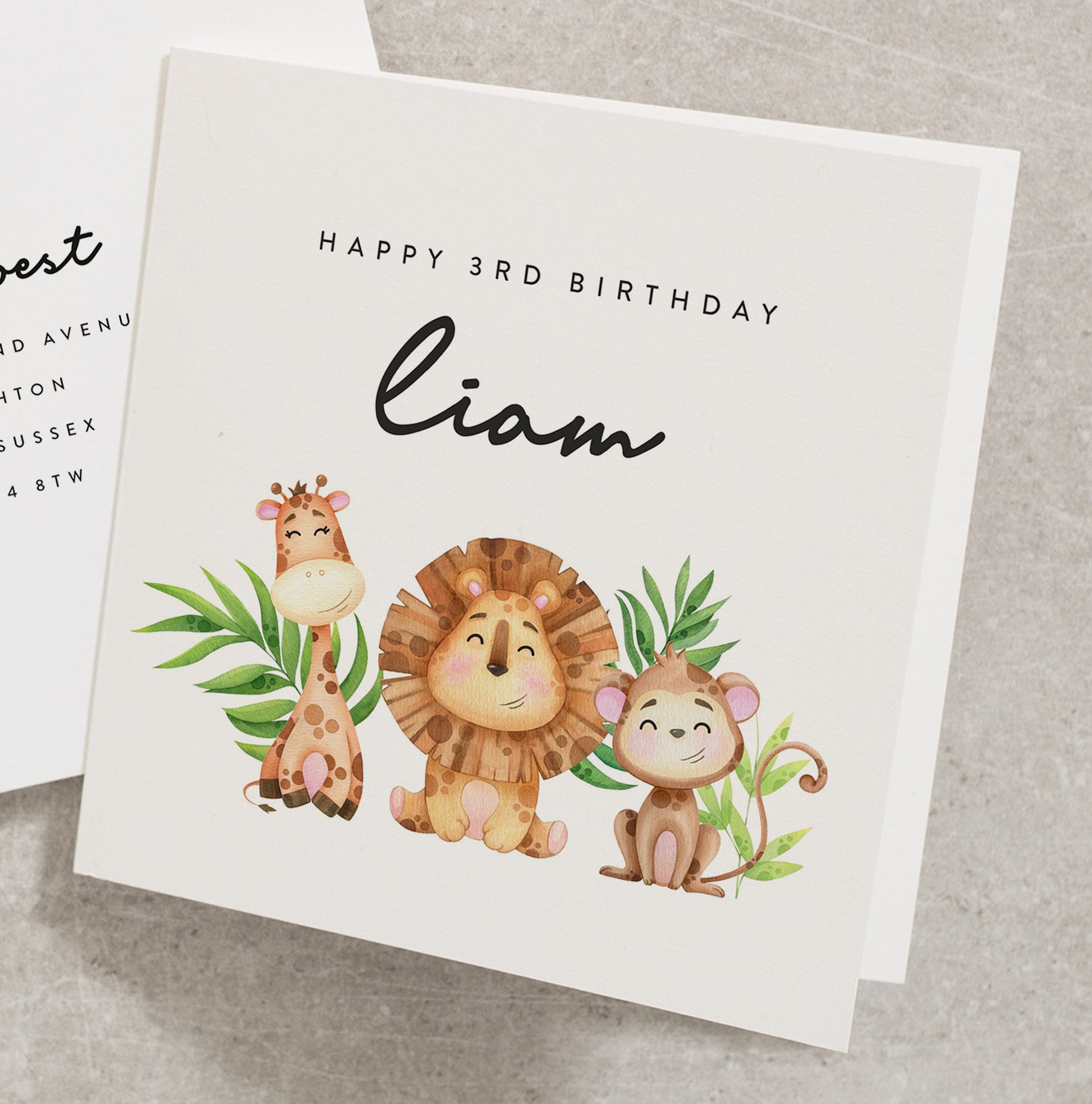 Happy 3rd Birthday Card, Personalised 3rd Birthday Card For Son, Nephew Birthday Card, 3rd Birthday Card For Grandson BC950