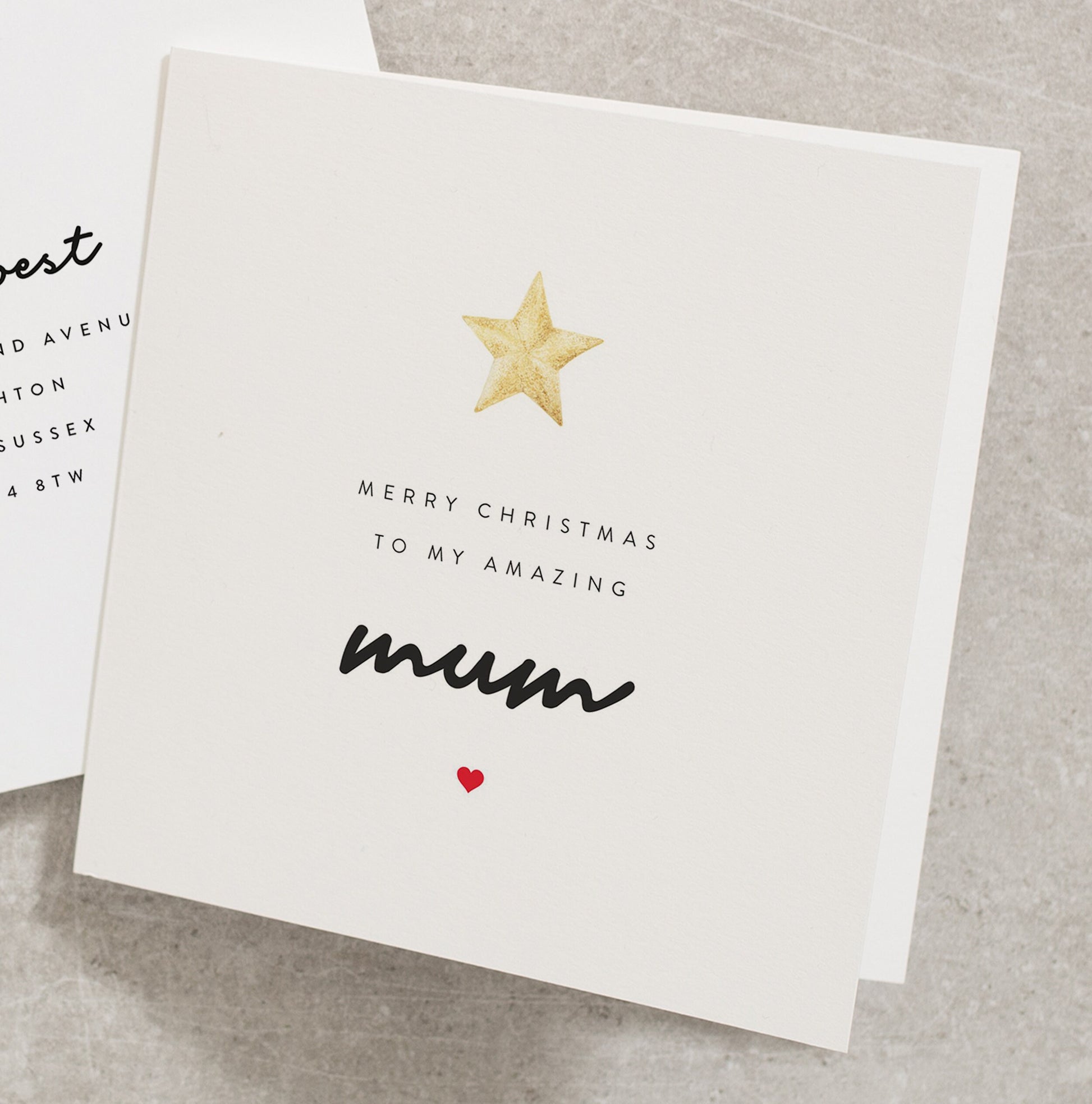 Merry Christmas Card For Mum, Mum Christmas Card, Christmas Card For Mum, Mummy Christmas Card, CC254