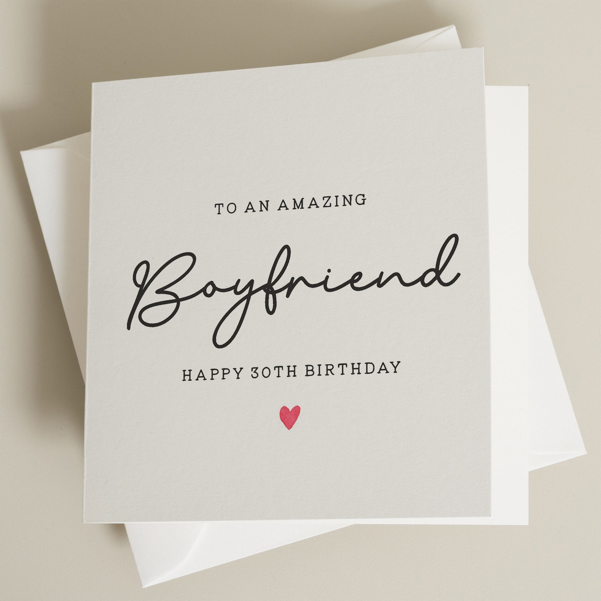 30th Birthday Card For Boyfriend, Boyfriend Birthday Card, Thirtieth Birthday Card, 30th Birthday Gift For Him, Amazing Boyfriend