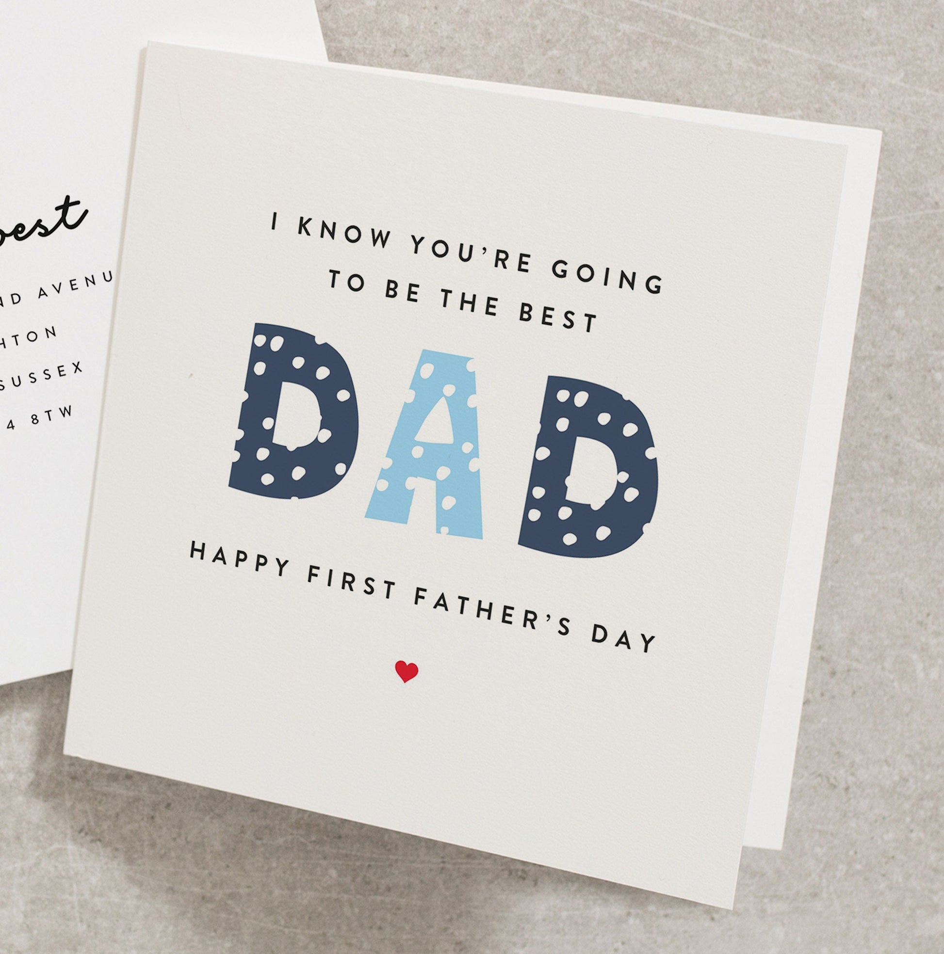 First Fathers Day Card, Happy First Fathers Day Card, 1st Fathers Day Card, Cute 1st Fathers Day Card, Happy Fathers Day Card, For Dad FD115