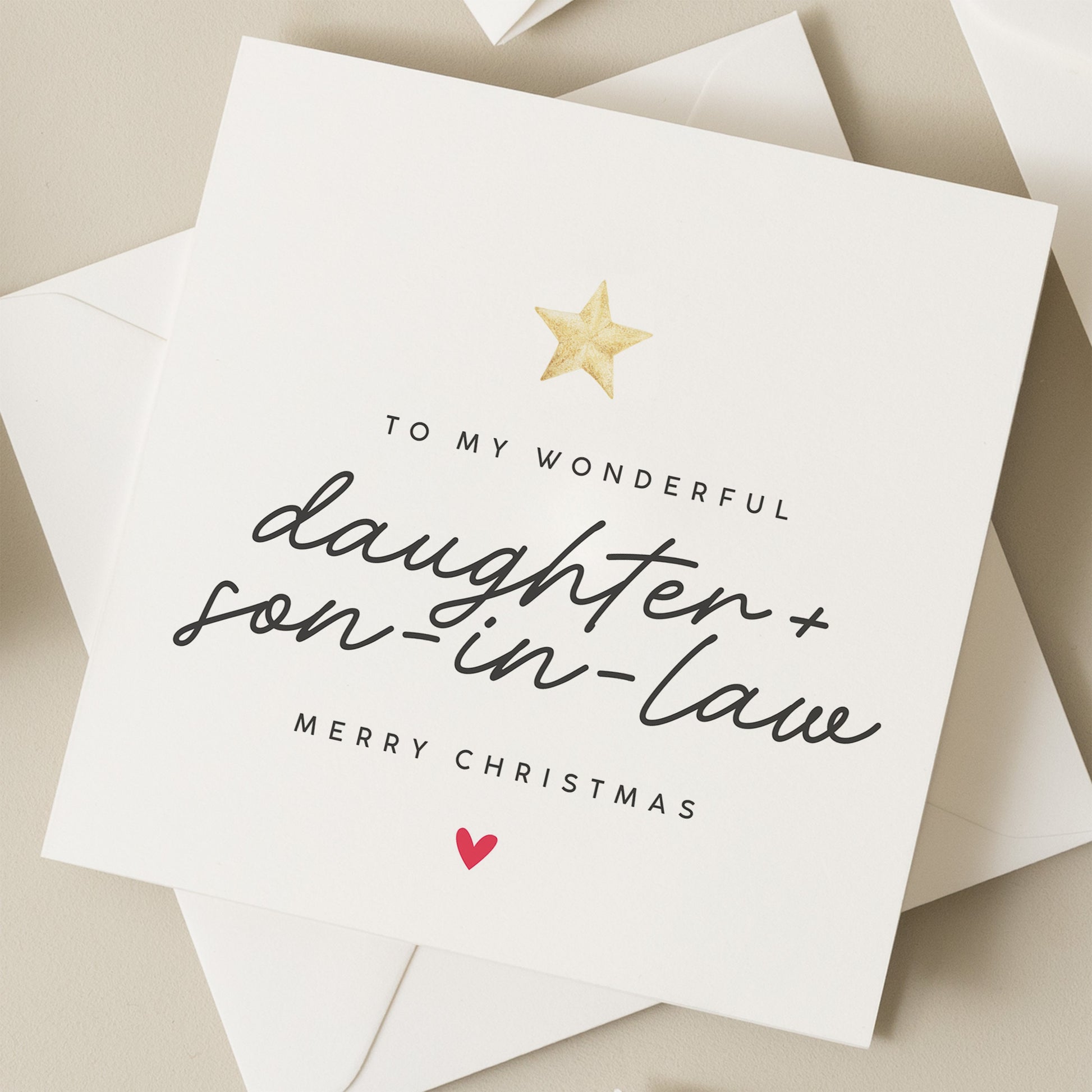 Daughter and Son In Law Christmas Card, Christmas Card for Daughter and Son-in-Law, Xmas Card For Daughter, Son In Law Christmas Card, Gift