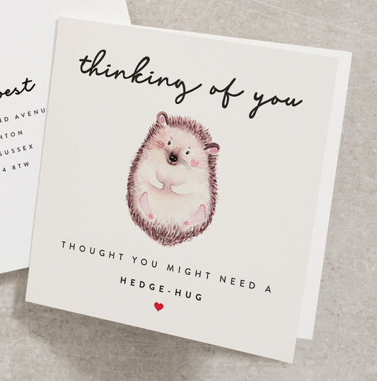 Thinking of You Get Well Soon Card, Cute Pun Wishing You A Speedy Recovery Card, Feel Better Soon Card, Just A Little Note To Say Card GW006