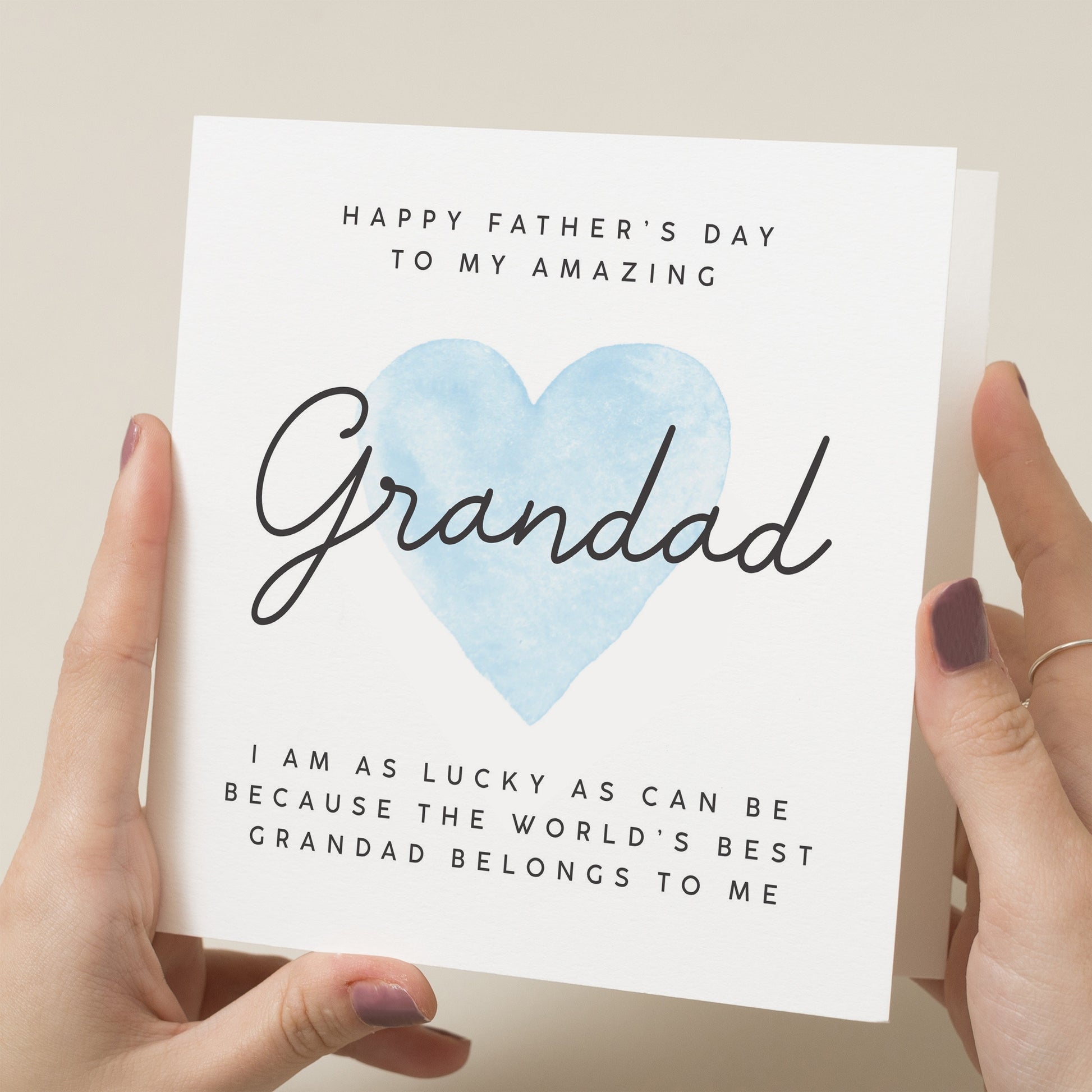 Fathers Day Gift For Grandad, Amazing Grandad Card, Poem Fathers Day Card, Happy Fathers Day To My Amazing Grandad, Poem Card For Grandad