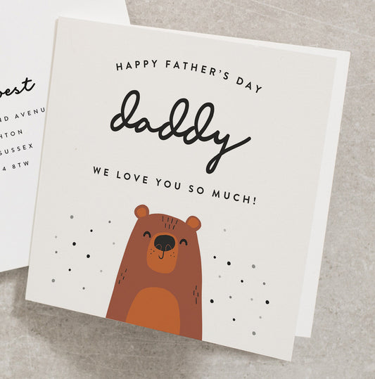 Happy Fathers Day Card, Fathers Day Card For Daddy, Cute Fathers Day Card, Fathers Day Card, Fathers Day Card With Illustration FD113