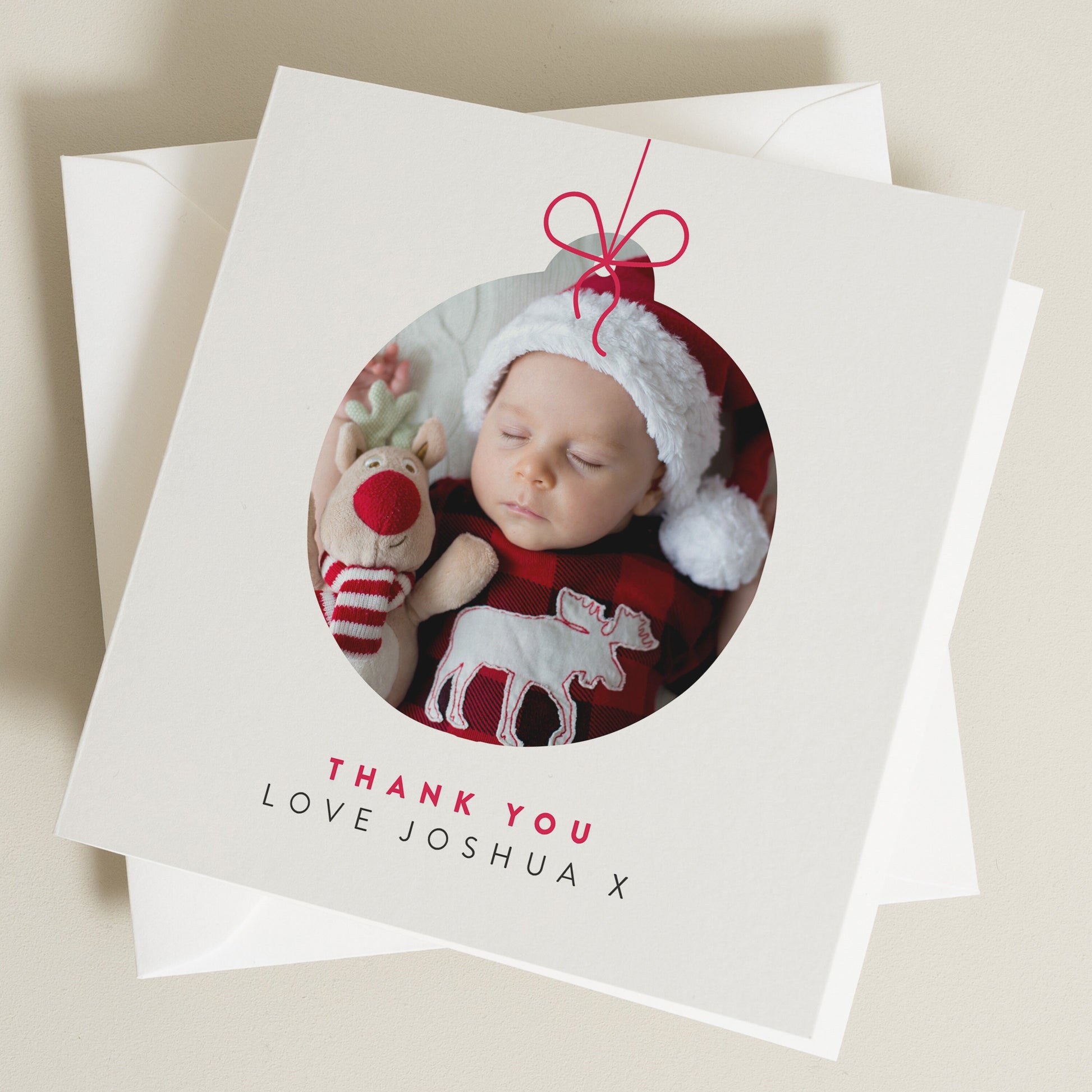 Christmas Thank You Card With Photo, Christmas Thank You Card, Personalised Photo Christmas Thank You, Thank You Note Card, Thank You Note