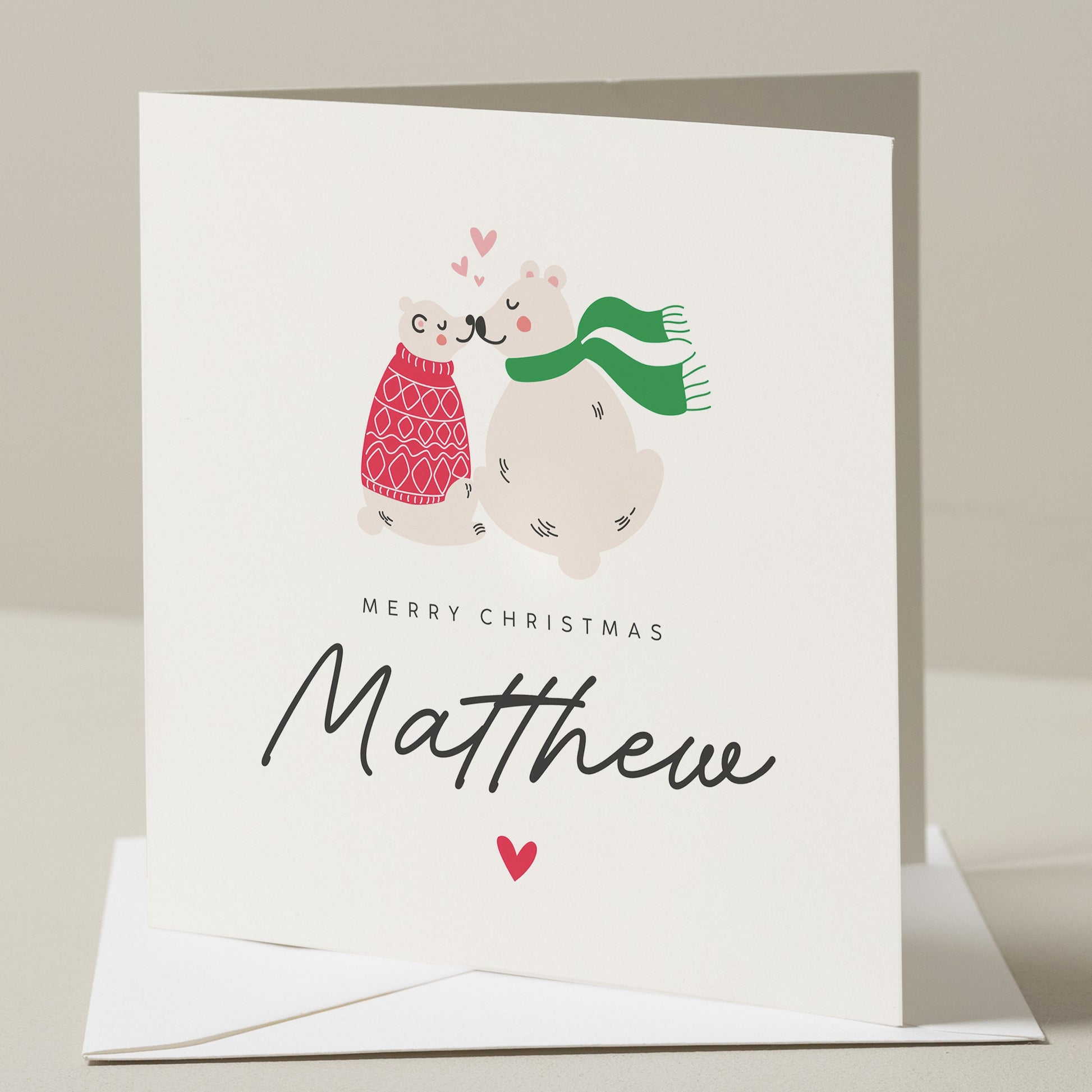 Custom Husband Christmas Card, Wife Christmas Card, Personalised Christmas Card, Boyfriend Christmas Card, Girlfriend Christmas Card