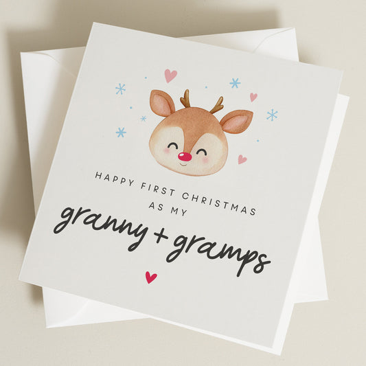 Christmas Card For Grandparents, Granny And Gramps, Nan And Grandad Christmas Card, Nanna and Papa Christmas Card, Christmas Grandparents