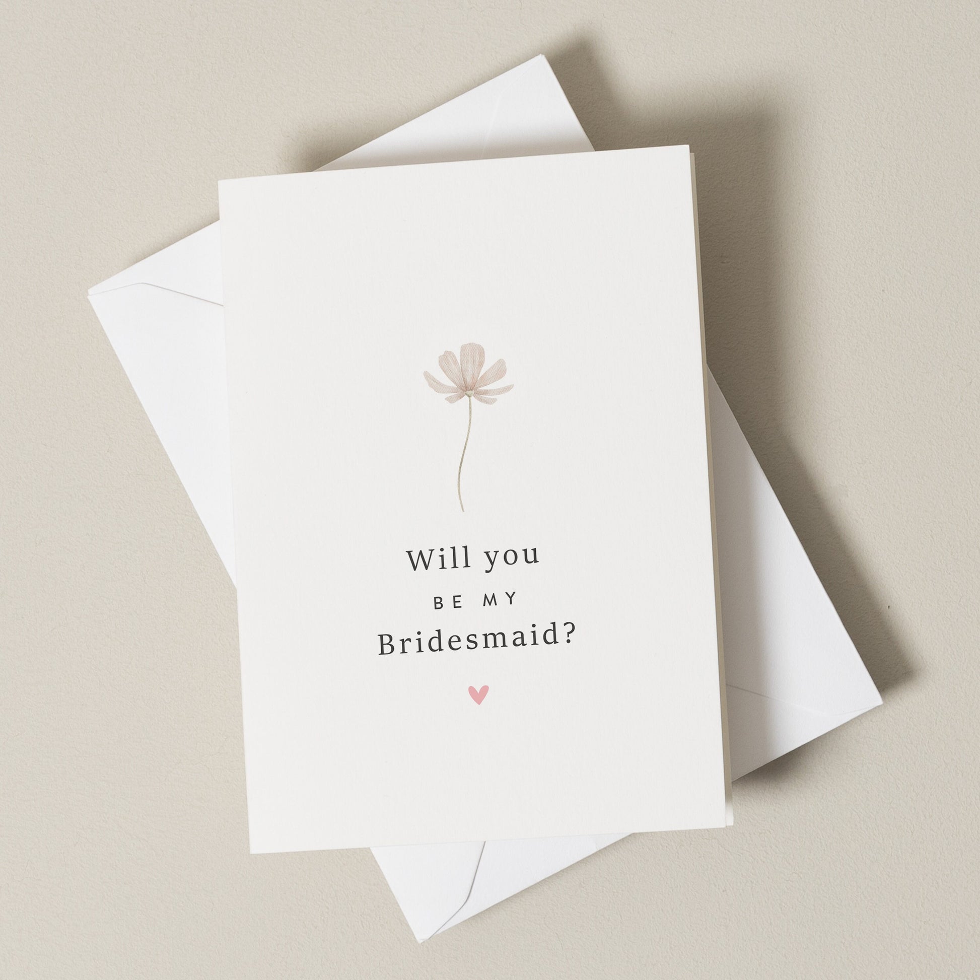 To My Bridesmaid On My Wedding Day Card, Bridesmaid Proposal Card, Wedding Day Card For Bridesmaid, For Her, Friend, Sister