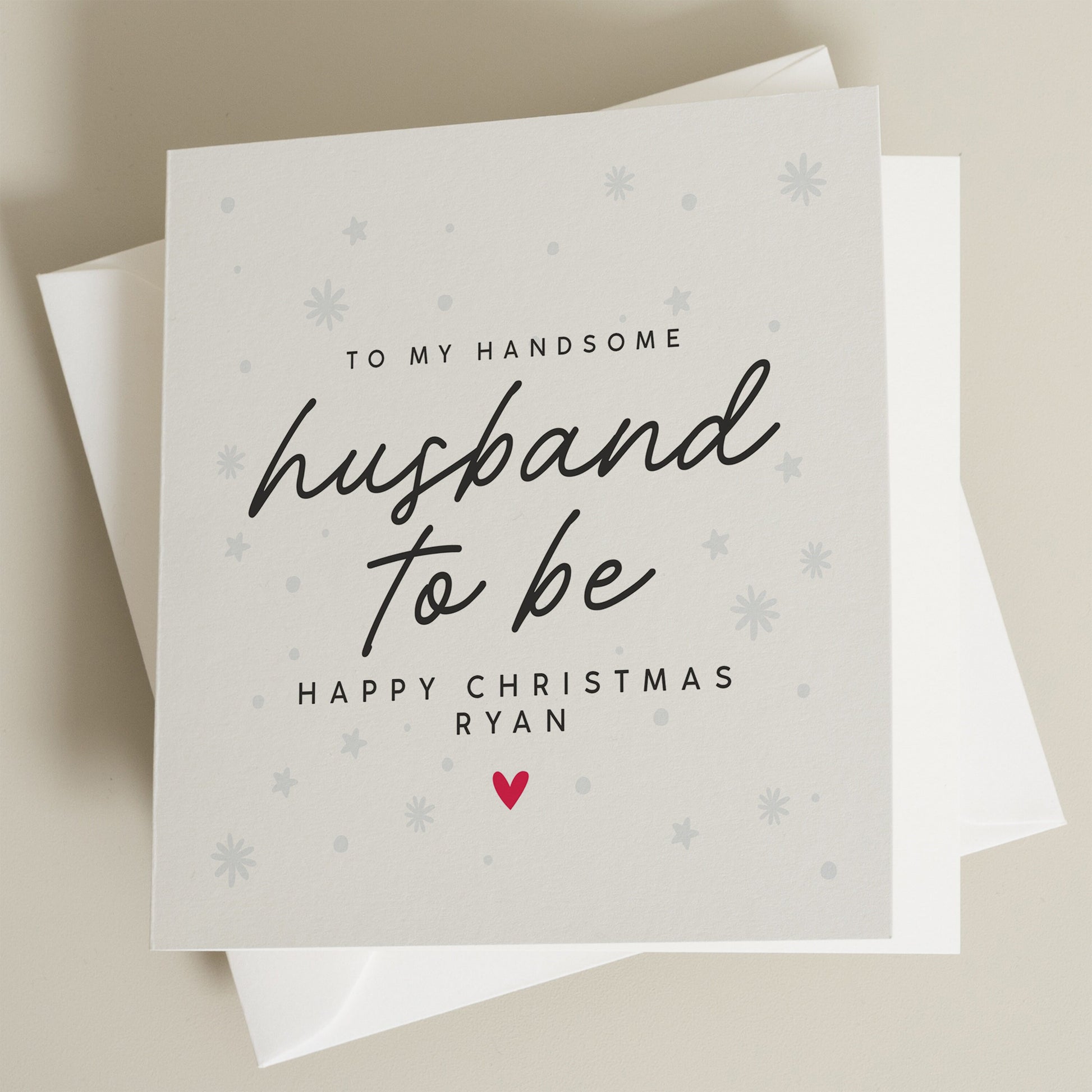 Christmas Fiancé Card, Christmas Card Fiancé, Christmas Card for Future Husband, For Him Christmas Card, For Man Xmas Card, Gift