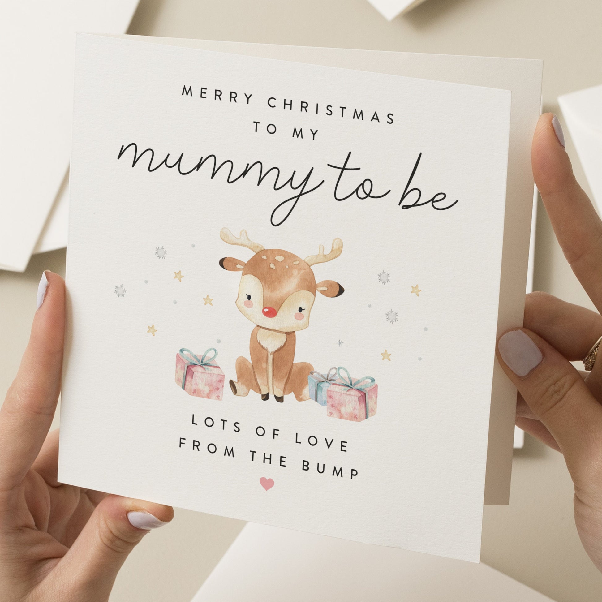 Christmas Card To Mummy From Bump, Christmas Card From Bump, Mummy Christmas Card, Bump Christmas Card, Mummy To Be, Mum, Mother, Xmas Gift