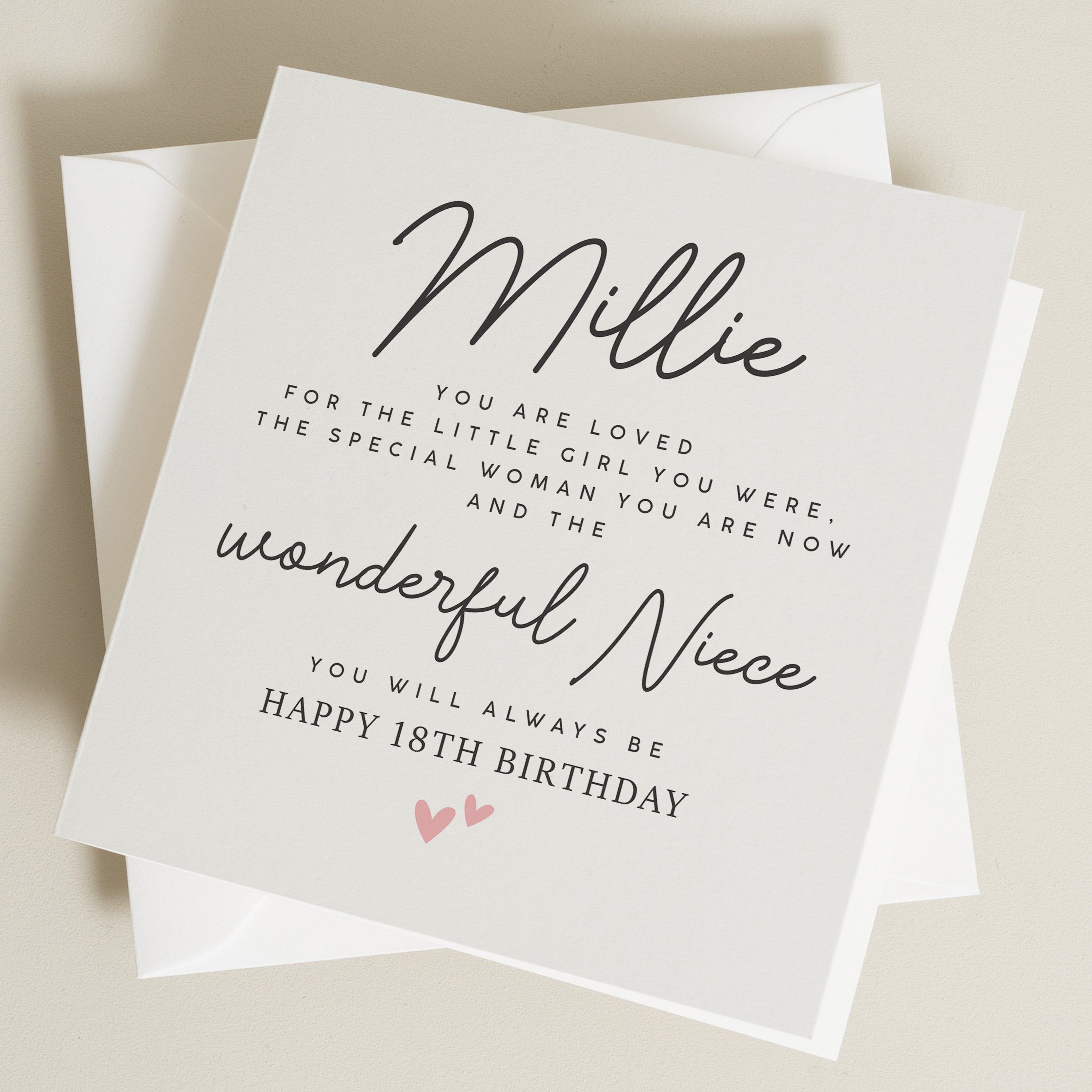 Personalised Floral Birthday Card For Her - Daughter, Sister, Aunt, Friend, Granddaughter
