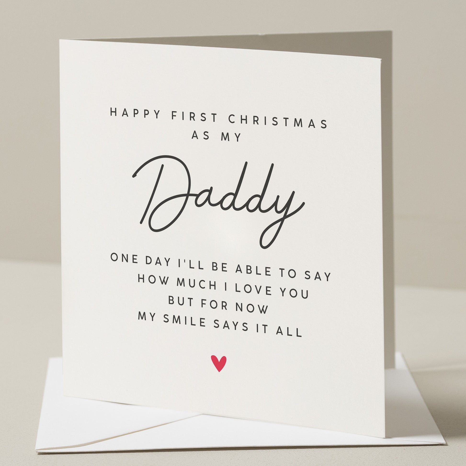 Dad Christmas Card, First Christmas As My Dad, Dad&#39;s First Christmas, Newborn Christmas Card, Christmas Card, Dad 1st Christmas, Daddy