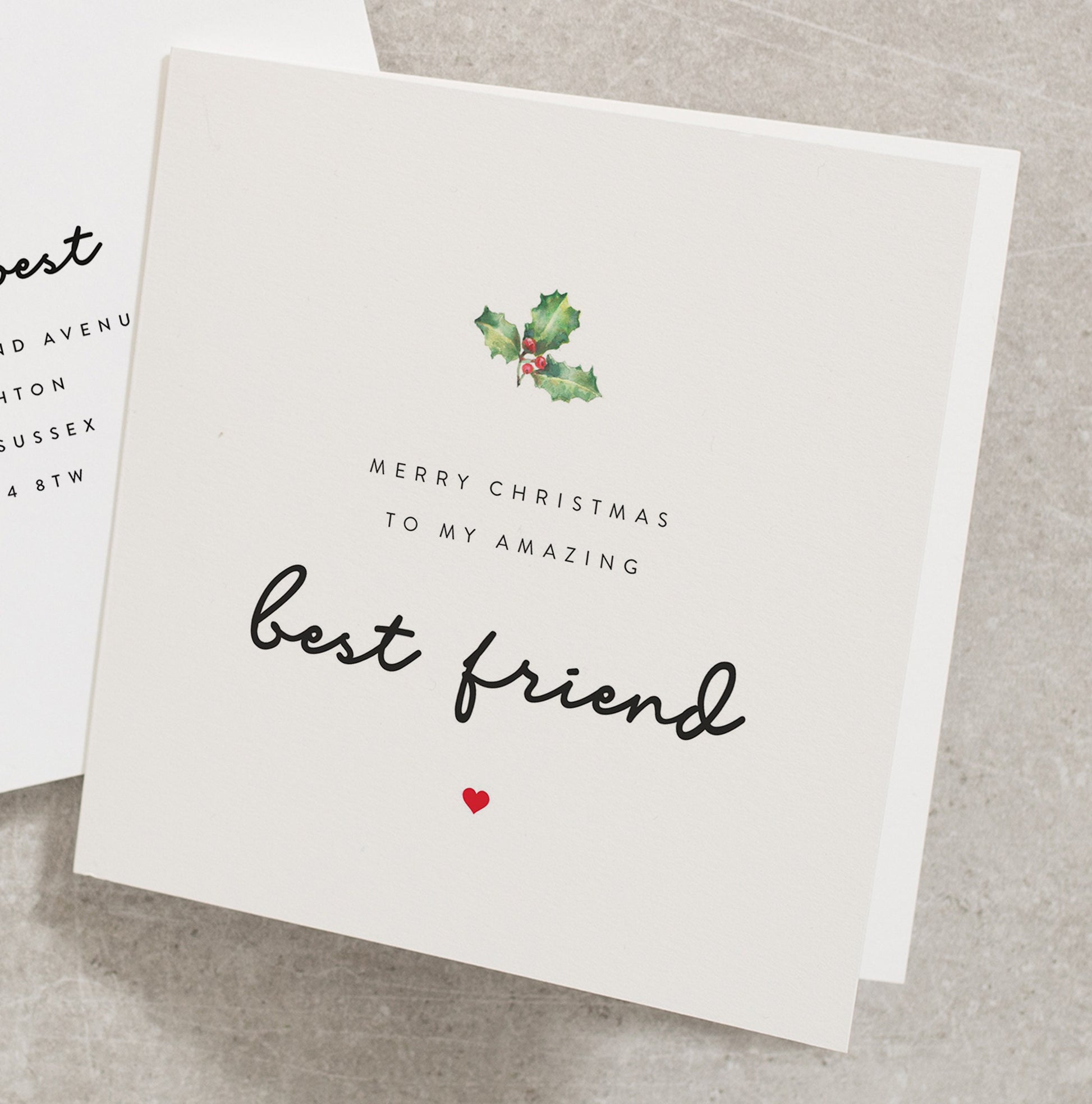 Best Friend Christmas Card, To My Amazing Best Friend Christmas Card, Friendship Xmas Card, BFF Christmas Card, Bestie Christmas Card CC476