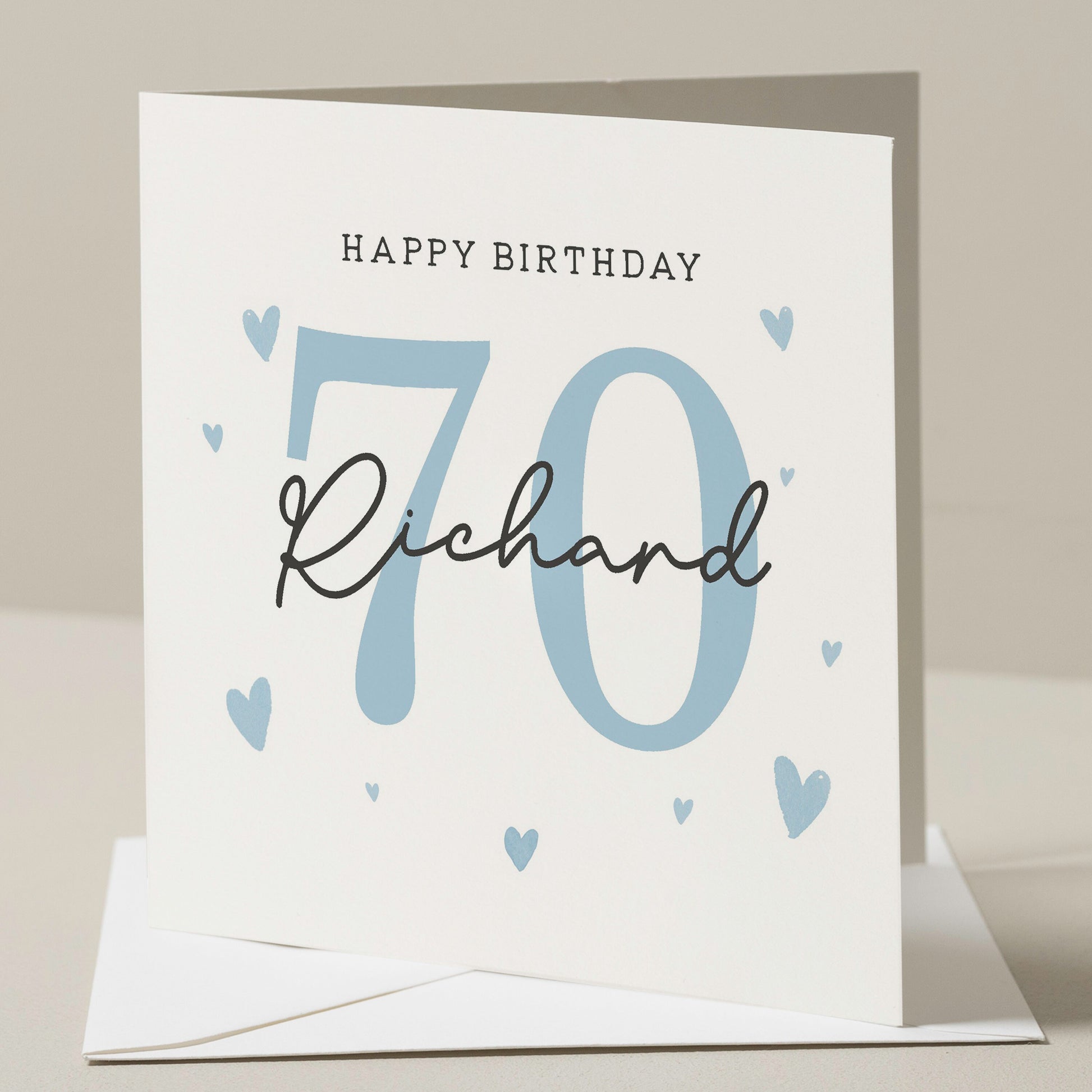 Personalised 70th Birthday Card, For Grandad, Dad 70th Birthday Card, 70th Birthday Card For Uncle, 70th Birthday Gift For Him, Seventy