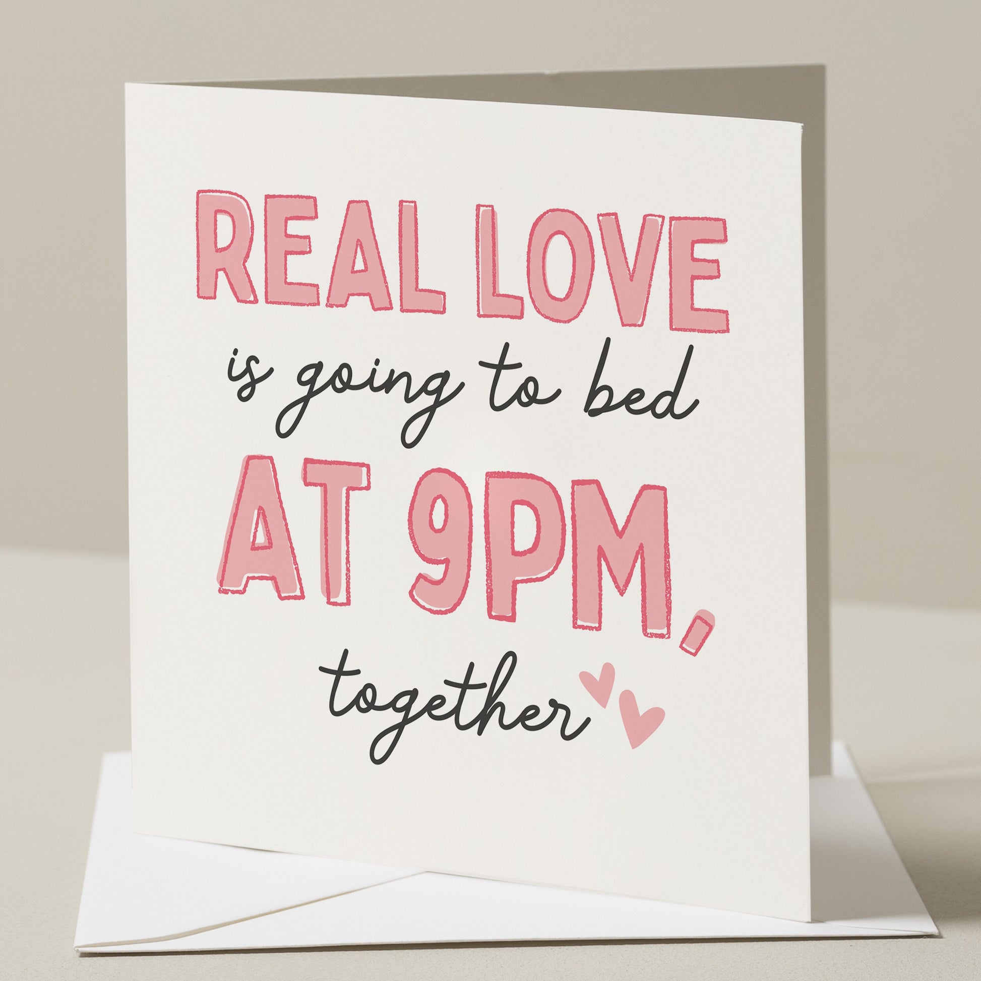 Funny Anniversary Card, Anniversary Card For Him, Card To Boyfriend or Husband, Wife Anniversary Card, Love Is Going To Bed At 9pm With You