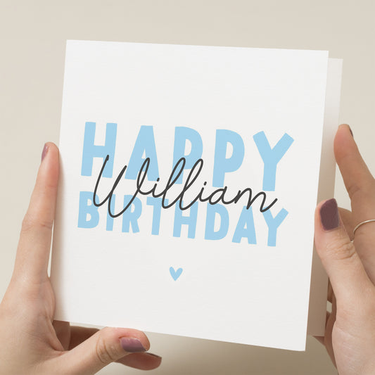 Personalised Happy Birthday Card For Son, Grandson Birthday Card, Nephew Birthday Card, Birthday Card For Him, Special Birthday Card For Him