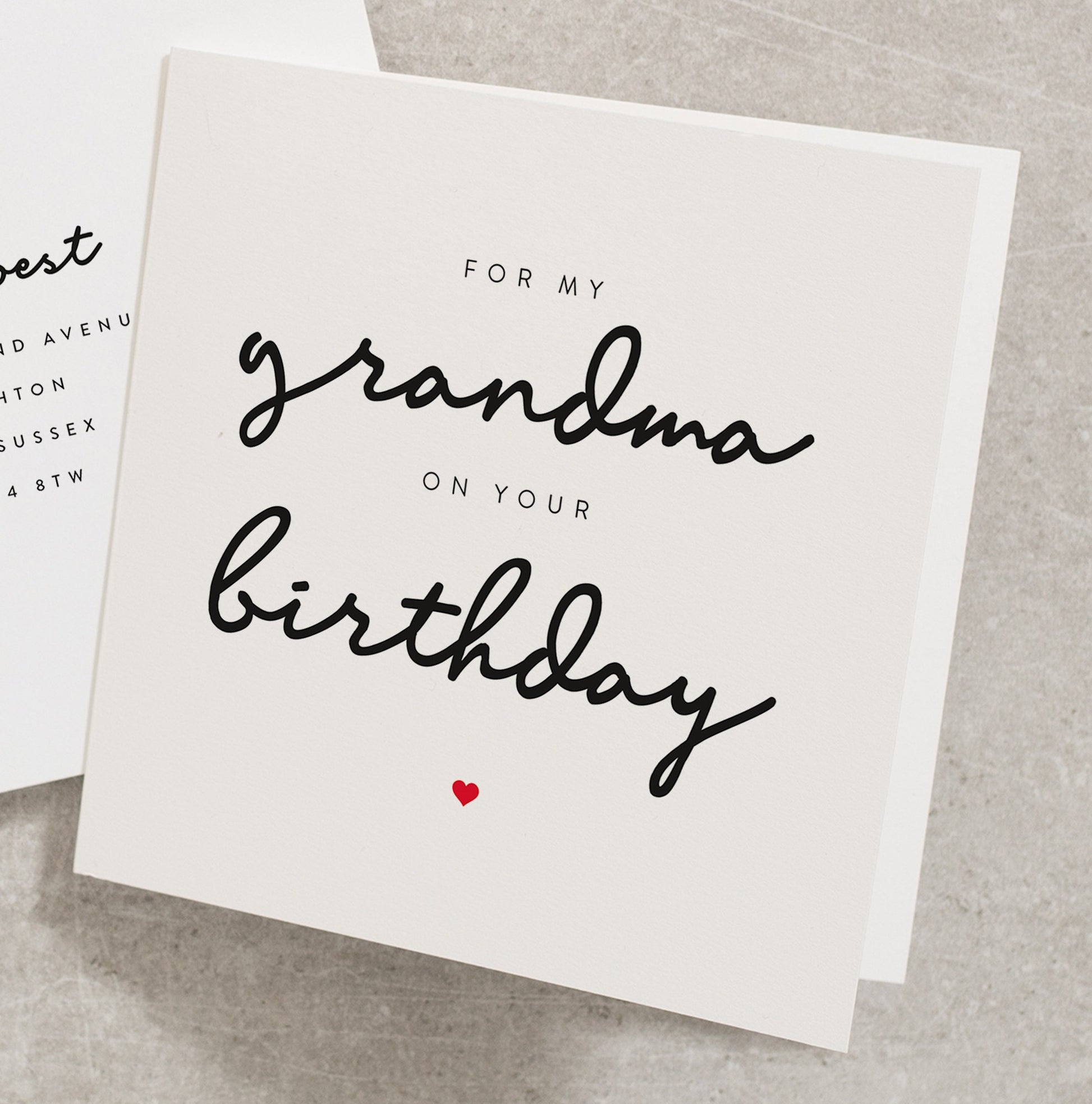 Amazing Grandma Birthday Card, Gift For Nana From Grandchildren, Card For Grandma, Nan Birthday Card, For My Grandma On Your Birthday BC242