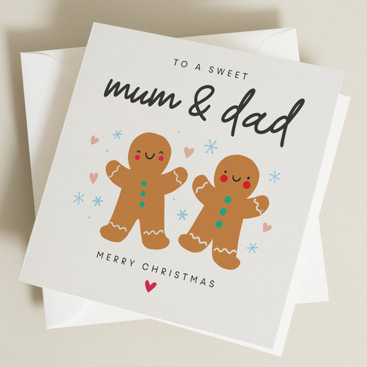 Christmas Card For Mum And Dad, Parents Christmas Card, Dad And Mum Christmas Card, Personalised Christmas Card Mum And Dad, Christmas Card