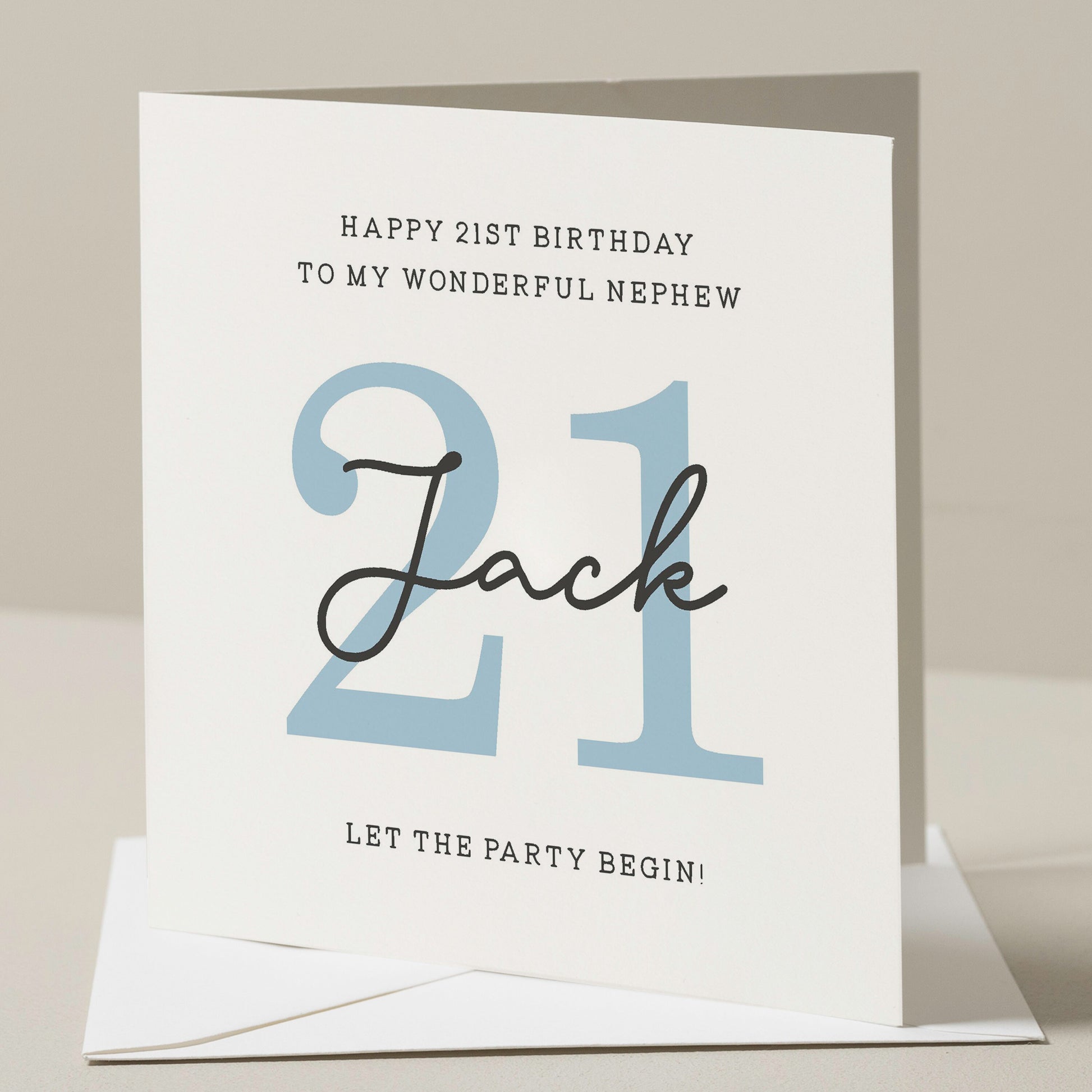 21st Birthday Card For Nephew, Nephew Birthday Card, Twenty First Birthday Card, Birthday Gift For Him, Nephew Birthday, 21st Gift