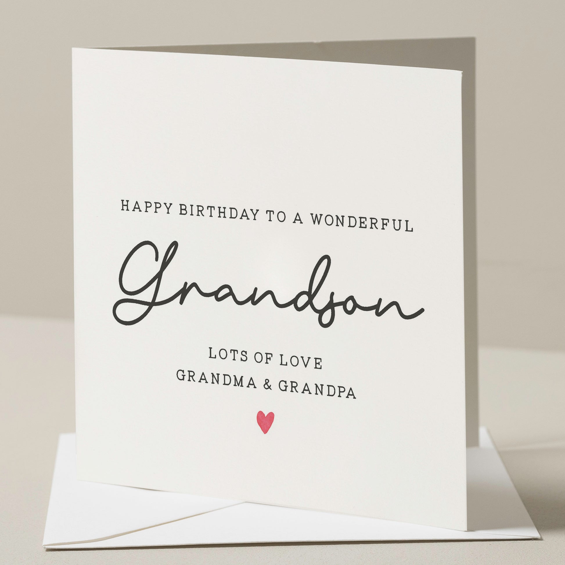 Cute Birthday Card To Grandson, Simple Birthday Card For Grandson, Personalised Grandson Birthday Gift, Birthday Gift For Him, Birthday Boy