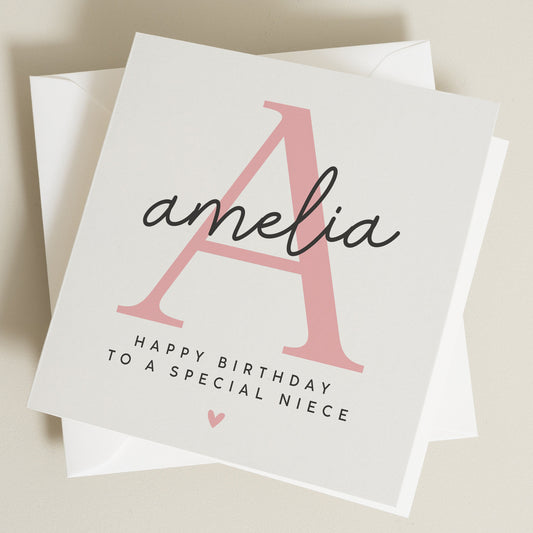 Special Niece Birthday Card, Personalised Birthday Card For Niece, Birthday Card For Niece, Birthday Gift For Her, Birthday Girl