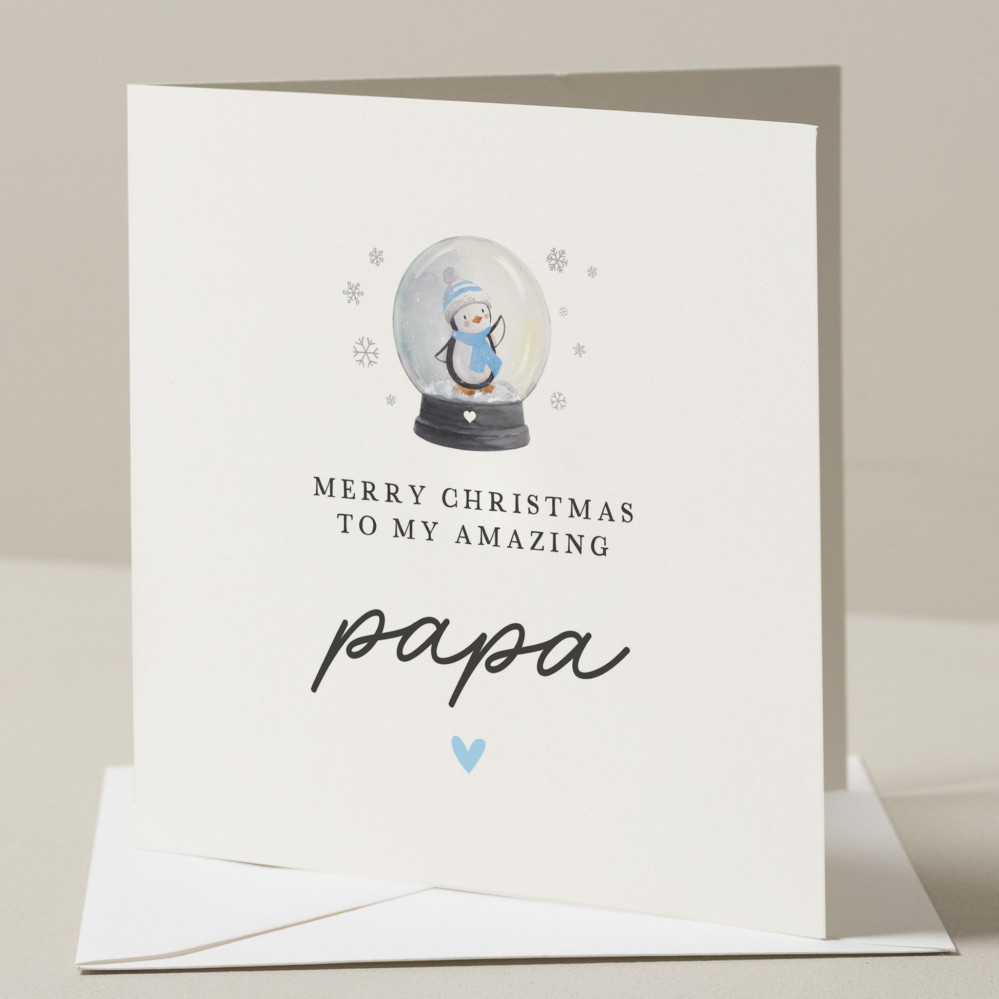 Personalised Christmas Card For Dad, Christmas Card To Daddy, Baby Christmas Card To Daddy, Amazing Dad Card, Xmas Card New Dad