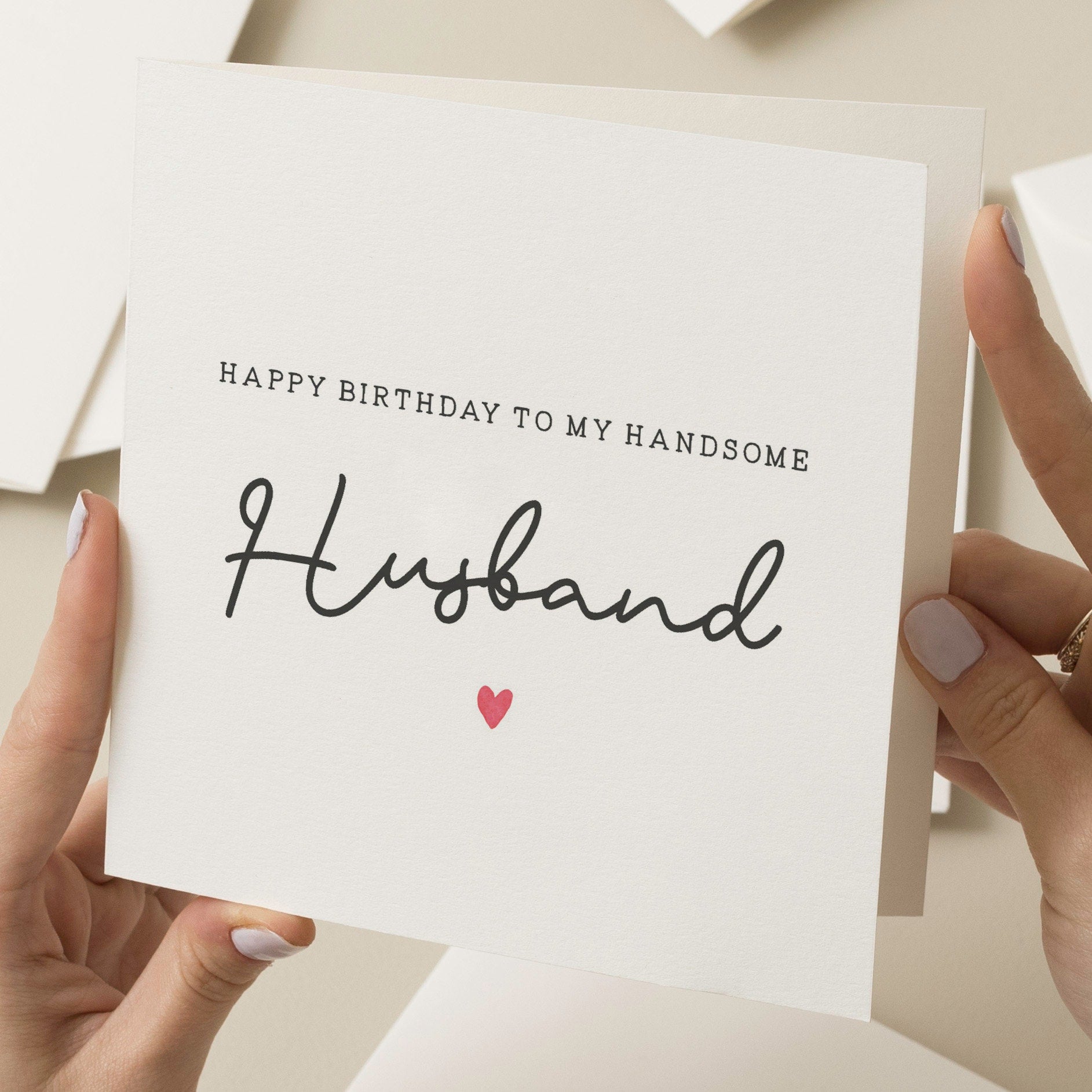 Handsome Husband Birthday Card, Romantic Card For Husband, Husband Card For Him, Birthday Gift For Him, Happy Birthday Husband, Card For Him