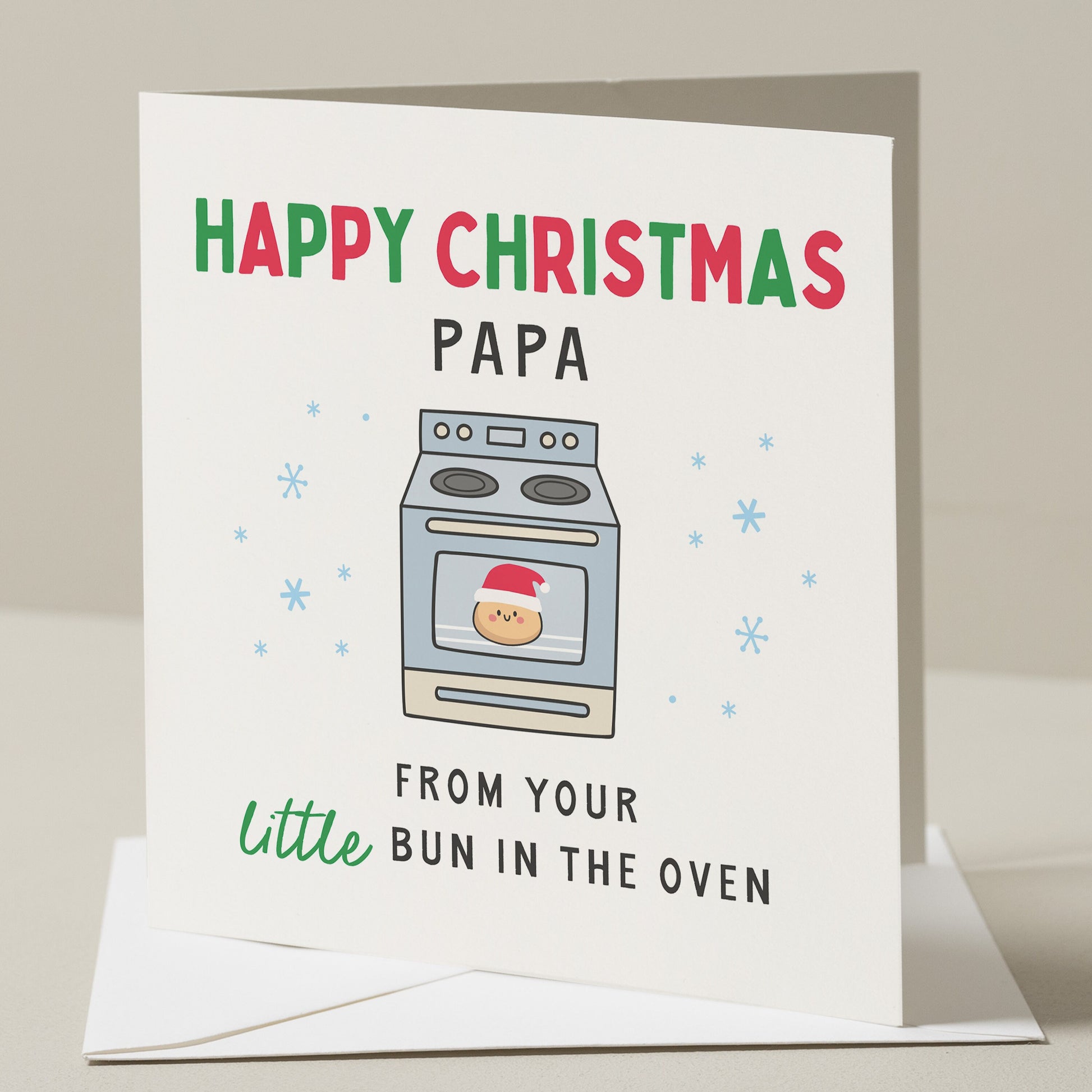 First Christmas As Dad To Be From Bump, Happy Christmas To My Daddy To Be, From Baby, New Parent Christmas Card, New Dad Xmas Card, Gift