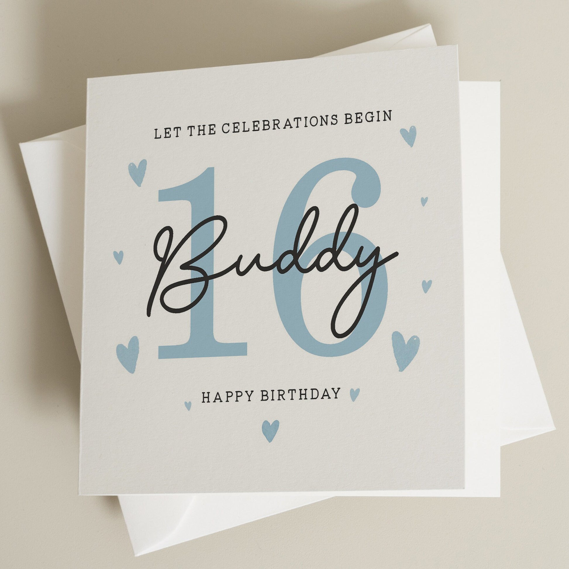 Personalised 16th Birthday Card, For Dad, 16th Birthday Card For Him, 16th Birthday Card For Uncle, 16th Birthday Gift For Him, Sixteenth