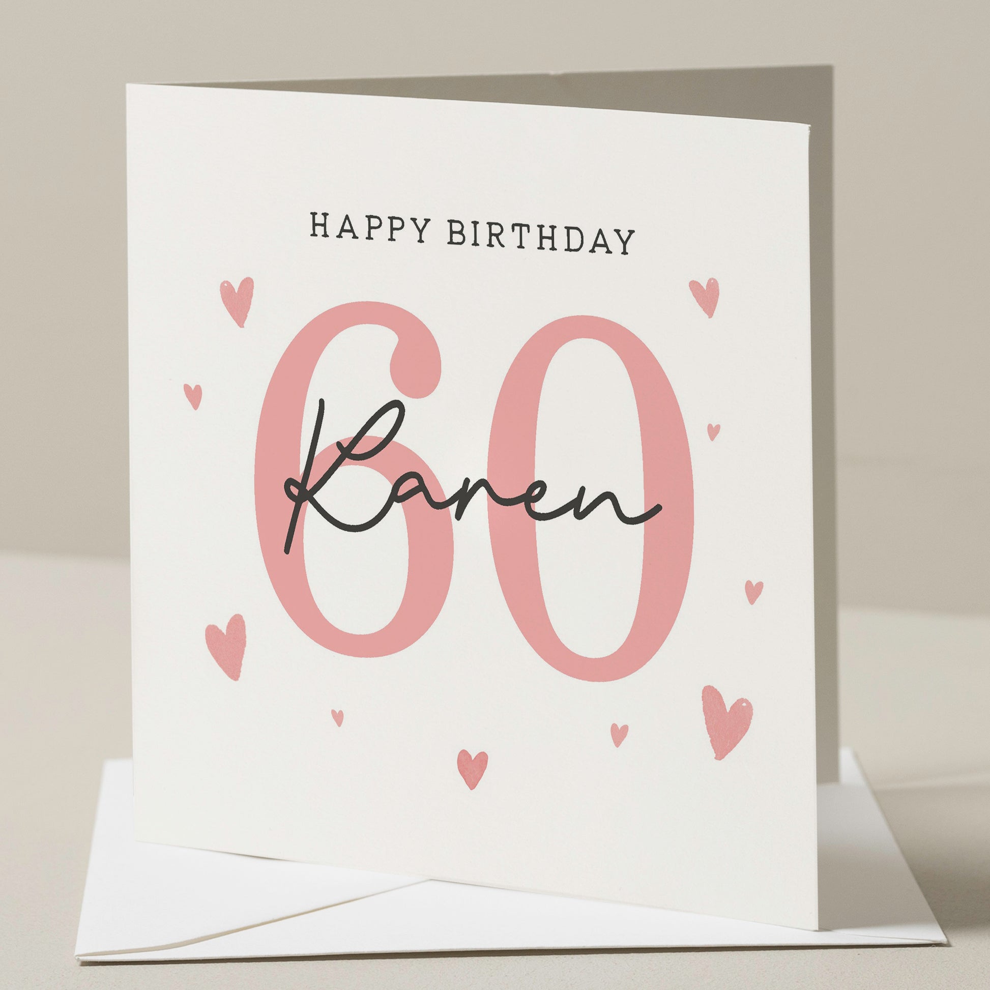 Personalised 60th Birthday Card, For Mum, Nan 60th Birthday Card, 60th Birthday Card For Auntie, 60th Birthday Gift For Her, Sixtieth