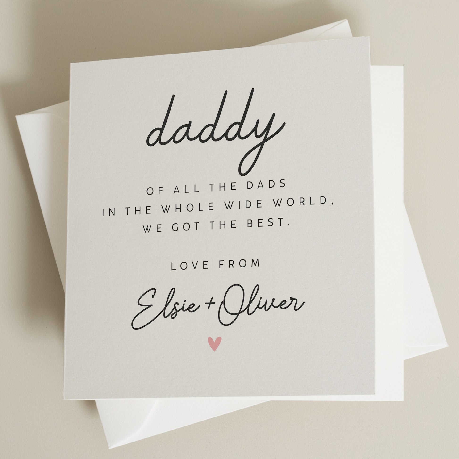 Happy Birthday Daddy Card, Daddy Birthday Card, Personalised Daddy Birthday Card From Son, Special Daddy Birthday Gift From Daughter