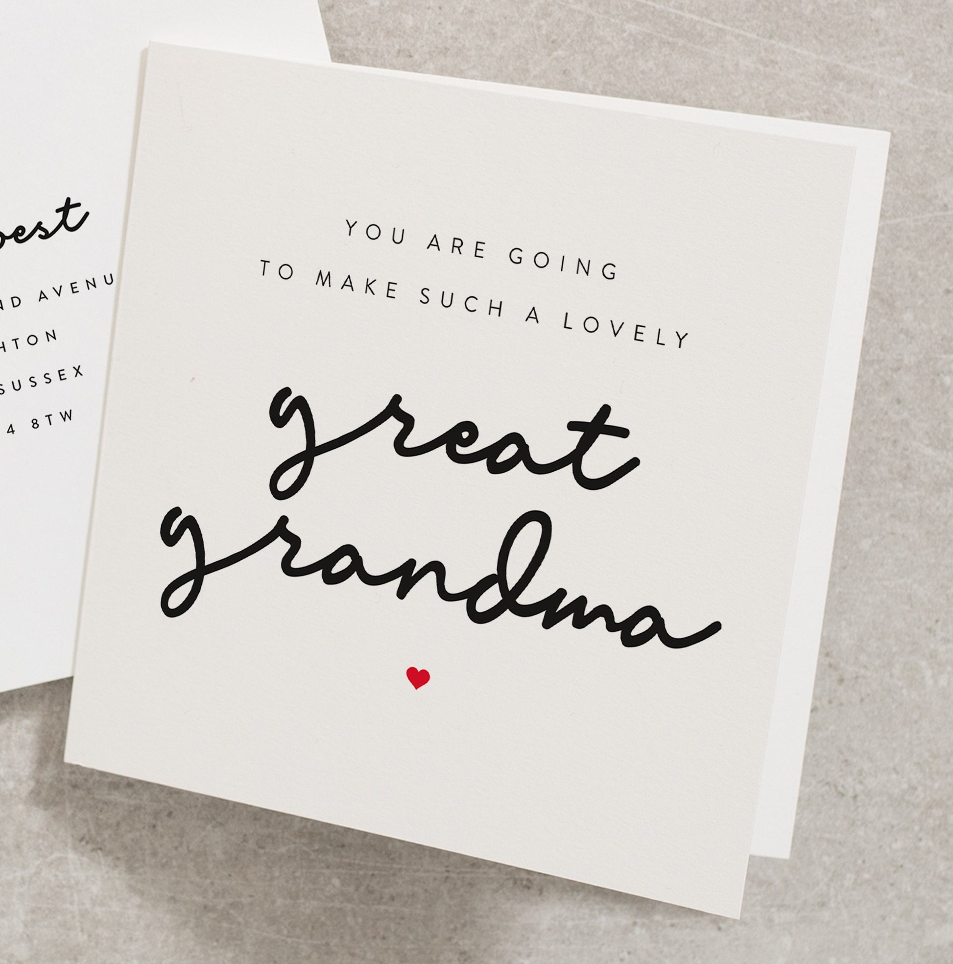 You Are Going To Make Such A Lovely Great Grandma, Great Grandma Pregnancy Announcement, Expecting Card, Pregnancy Card, Great Granny BC329