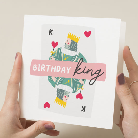 Boyfriend Birthday Card, Birthday Card For Him, Boyfriend Birthday Gift, For Husband, Cute Card For Him, Birthday King