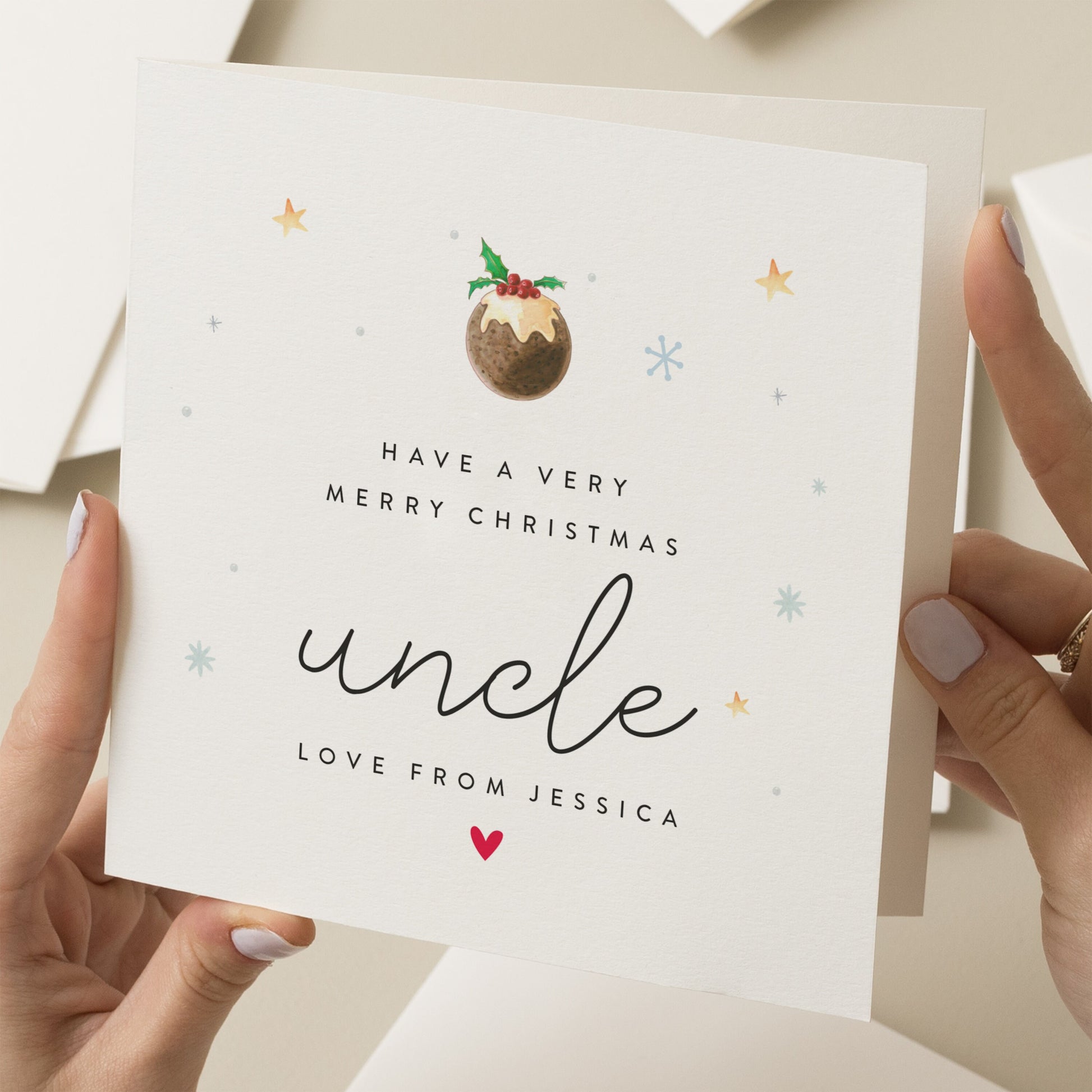 Uncle Christmas Card, Christmas Card For Uncle, To My Uncle Christmas Card, Christmas Uncles Card, Xmas Card For Uncle, Gift