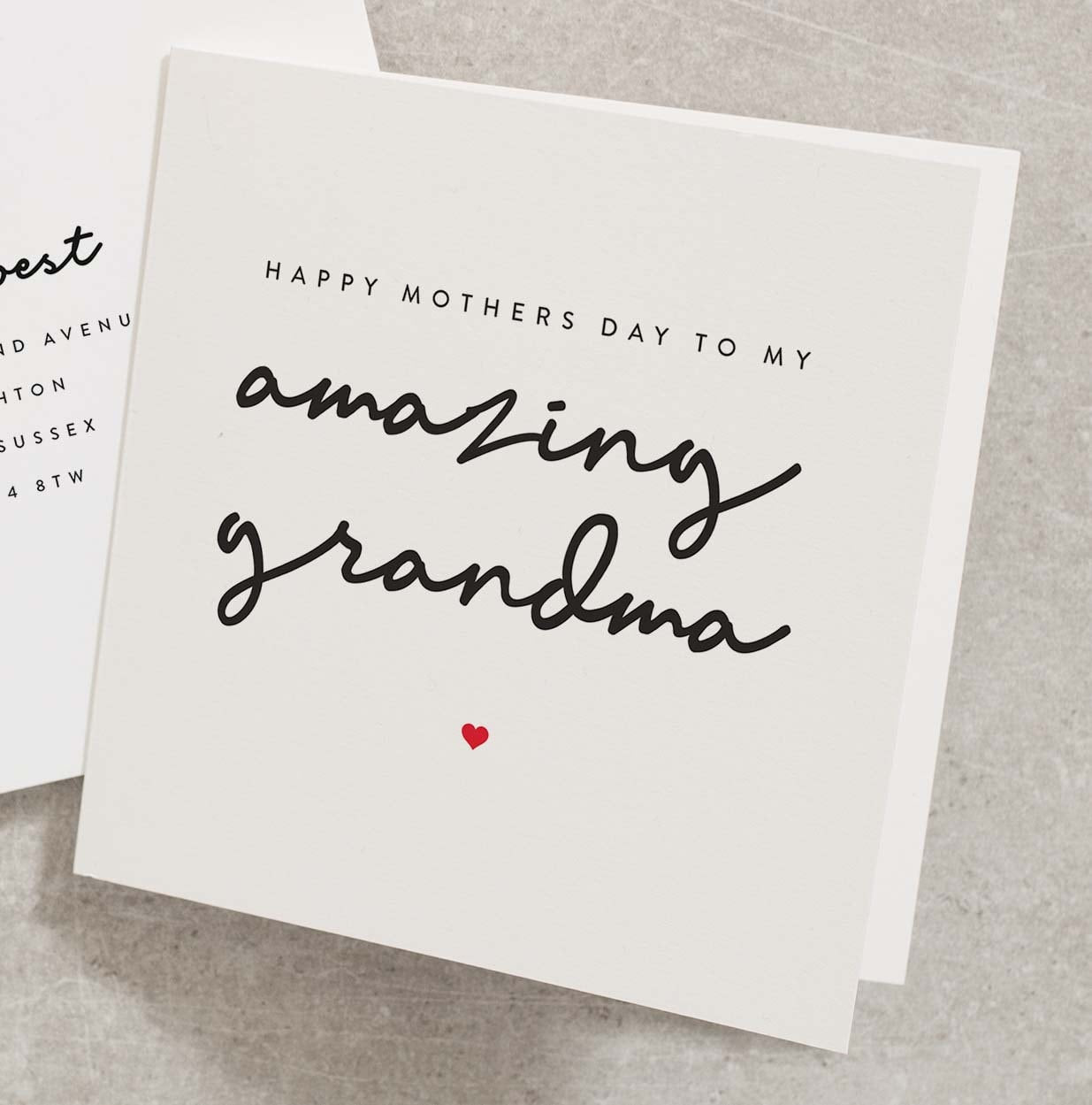 Grandma Mothers Day Card, Happy Mothers Day For Grandma, Mothers Day For Grandma, Cute Mothers Day Card For Nan, Nan Mothers Day Card MD065