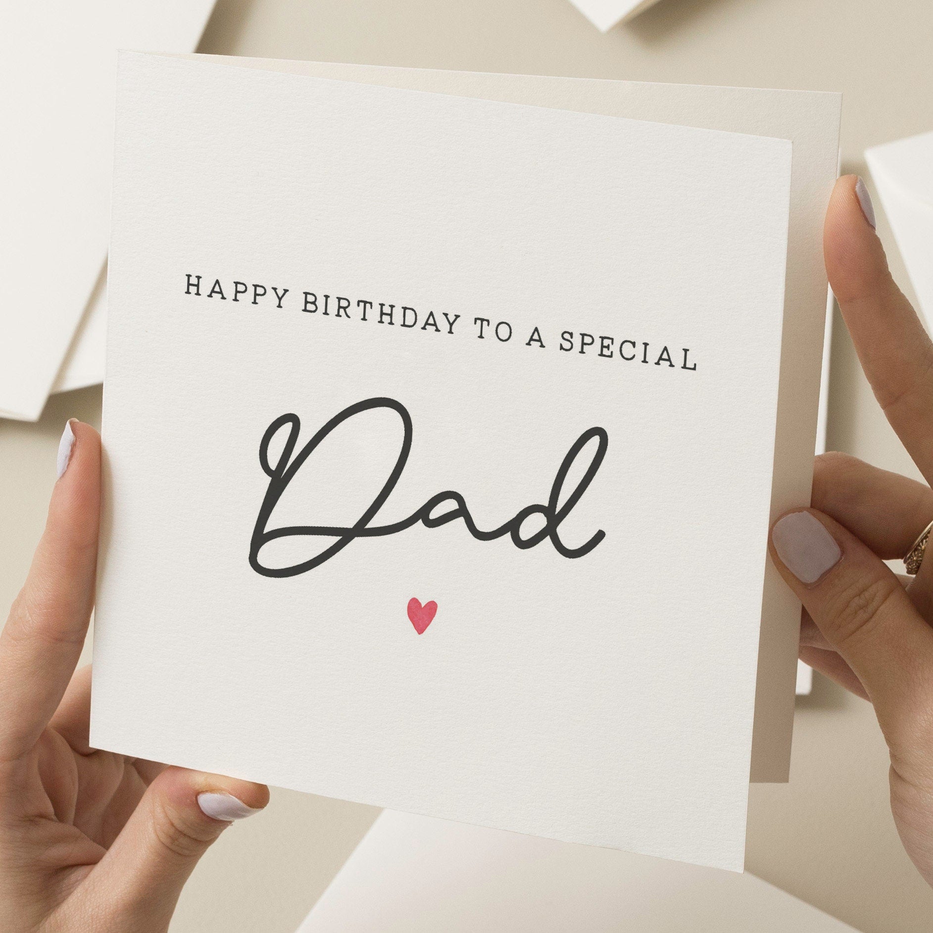 Special Dad Birthday Card, Birthday Card For Dad, Birthday Gift For Dad, Happy Birthday Dad, Birthday Dad Gift, Simple Card To Dad