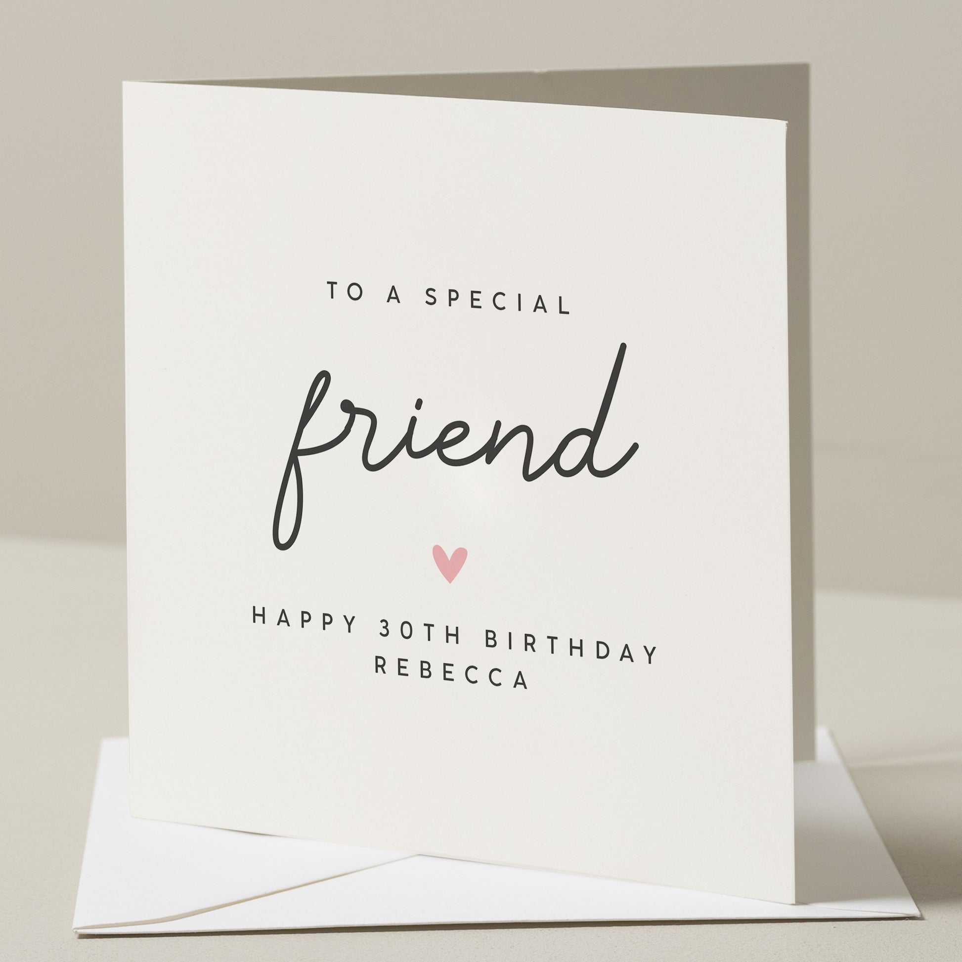 30th Birthday Card For Friend, Bestie Thirtieth Birthday Card For Her, Personalised 30th Birthday Card, 30th Card For Special Friend