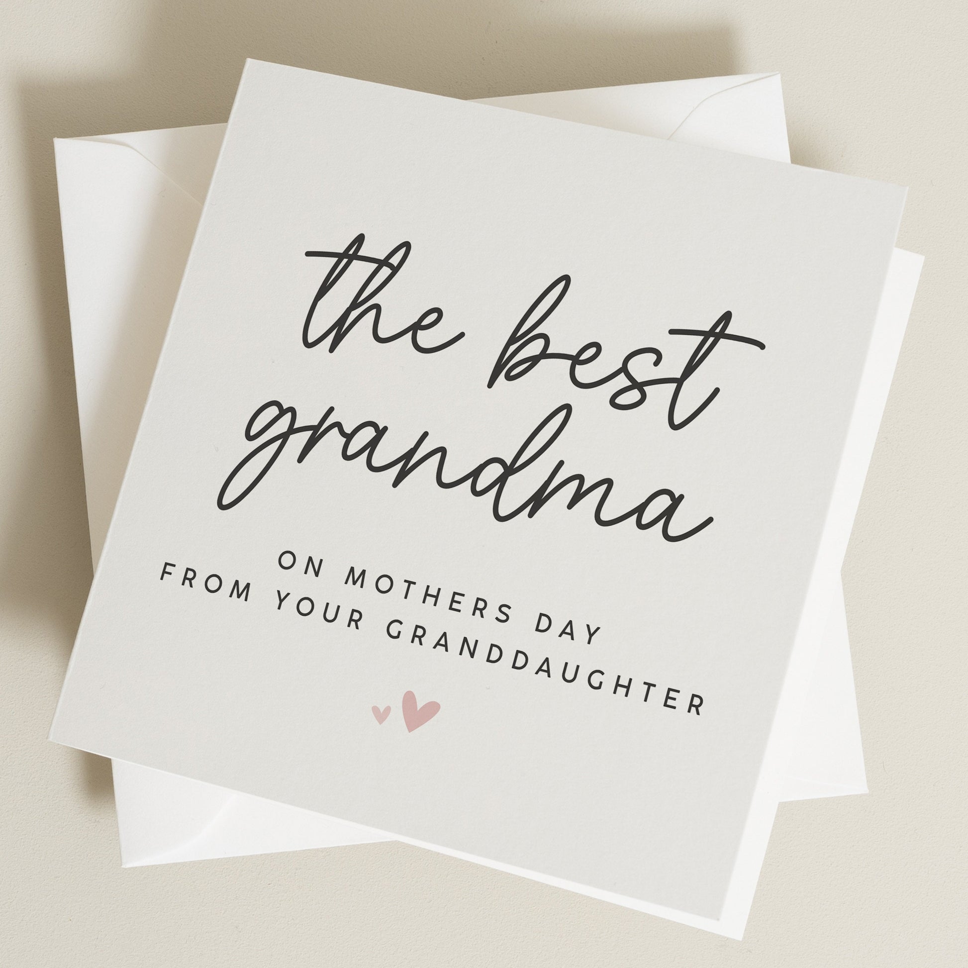 Grandma Mothers Day Card, Mothers Day Card For Grandma, From Granddaughter, Card For Grandparent, Mothers Day Card To Grandma, Best Grandma