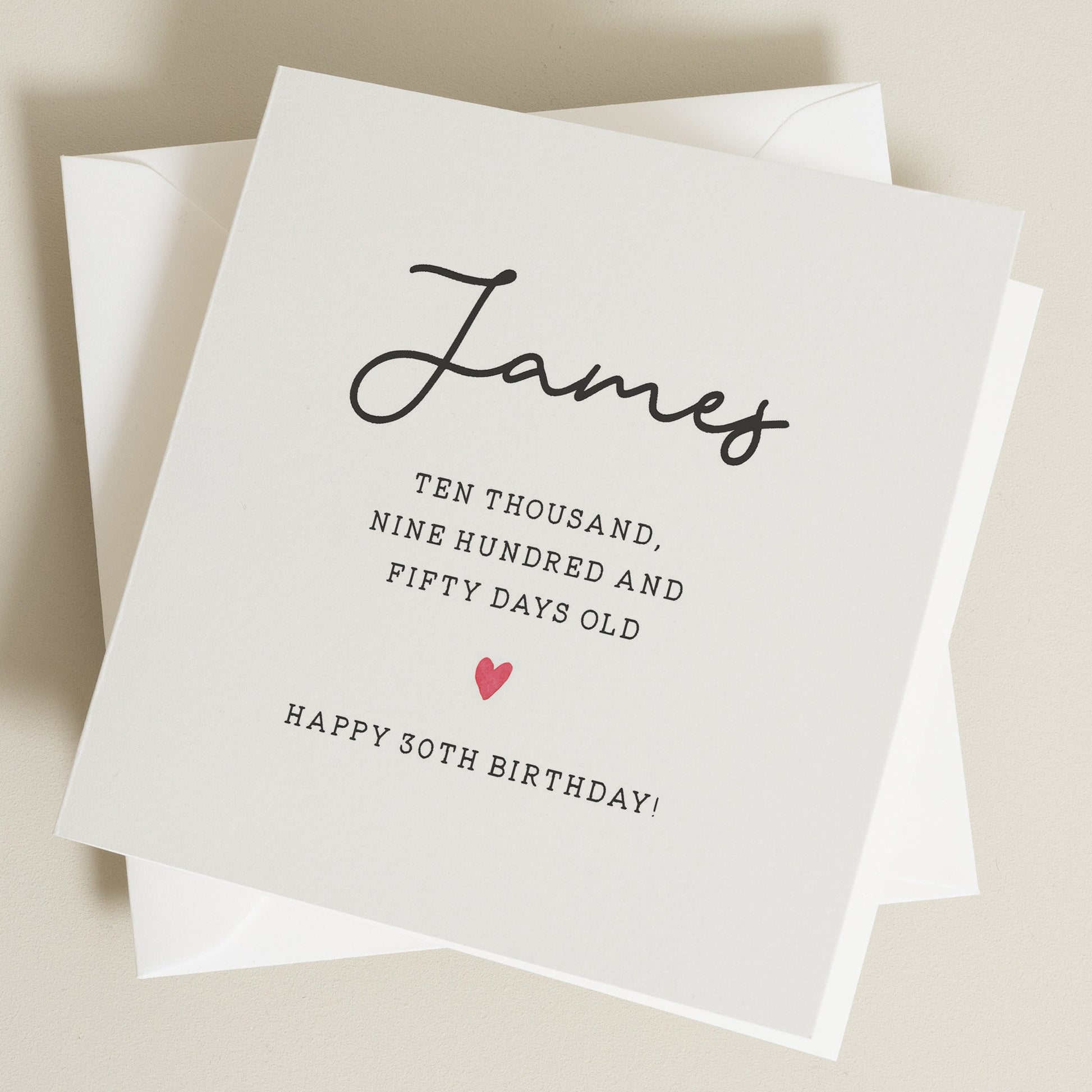 Personalised 30th Birthday Card For Him, 30th Birthday Card For Brother, 30th Birthday Card For Uncle, 30th Birthday Gift For Him, Thirtieth