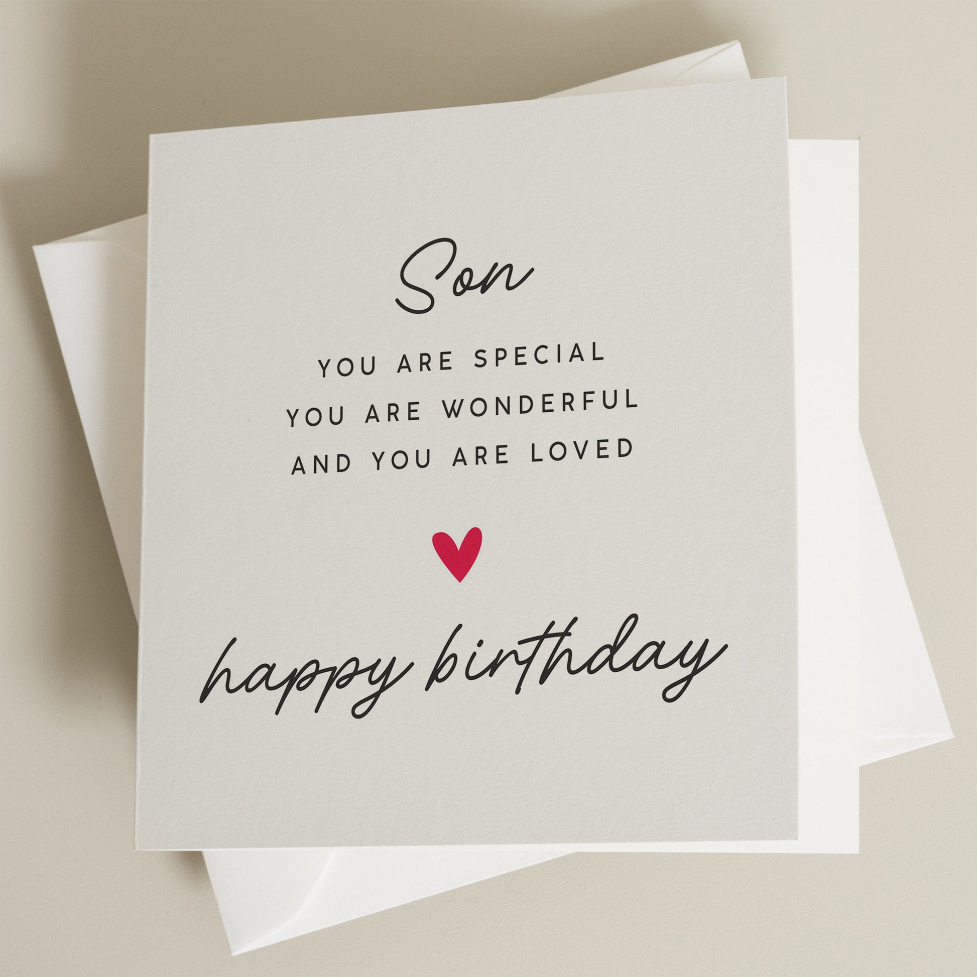 Son Birthday Card, Birthday Card For Son, Son Birthday Gift, For Him, Poem Birthday Card For Son, The Best Son, Special Son Card