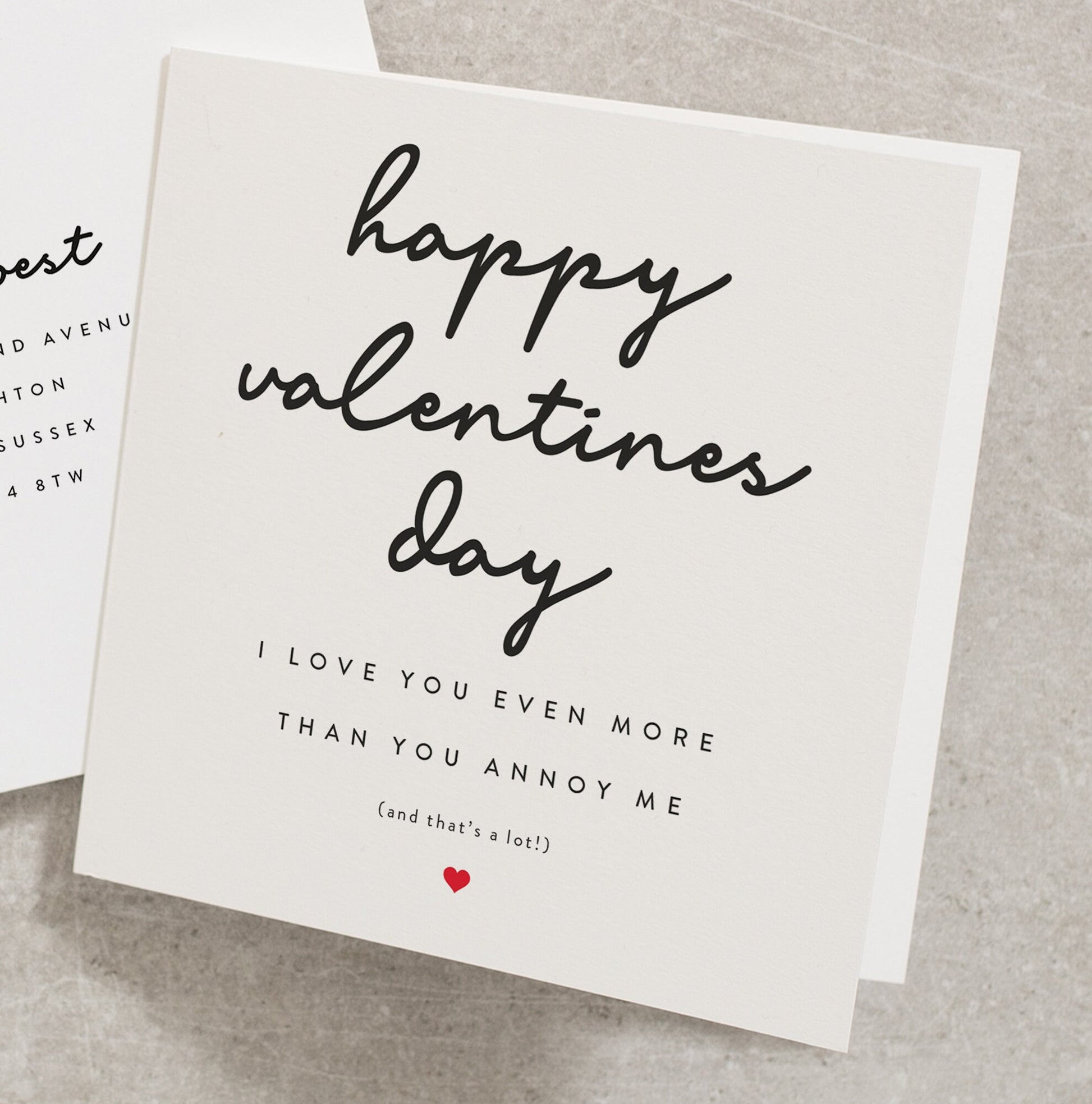 Funny Valentines Day Card for Him, Annoy Me Valentines Day Card, Joke Valentines Day Card for Boyfriend, I Love You More Valentines VC032