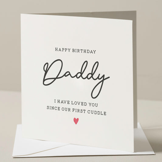 Daddy Birthday Card, Birthday Card For Daddy, Daddy Birthday Gift, Happy Birthday Dad, Birthday Dad Gift, Simple Card To Daddy, From Baby