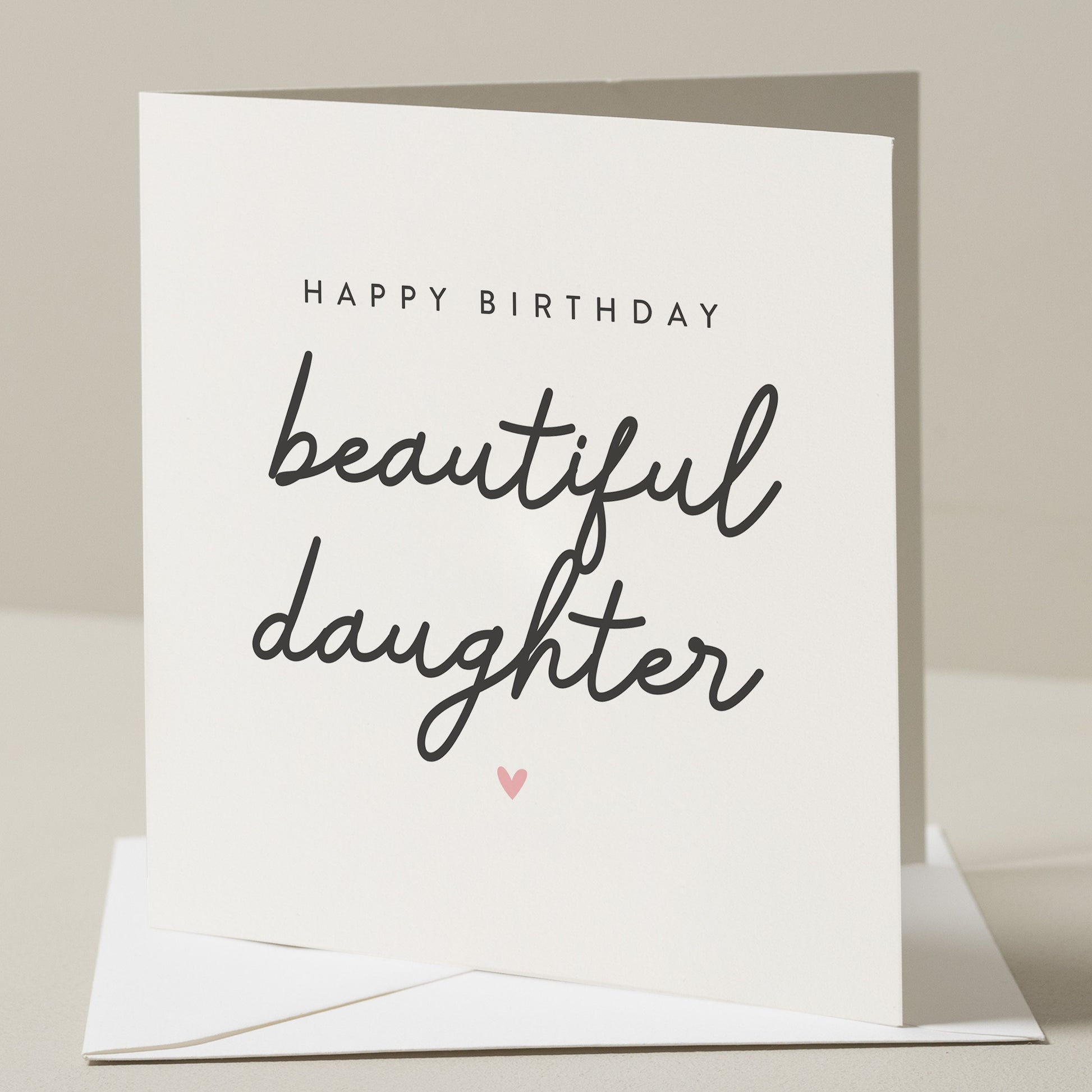 Daughter Birthday Card, Birthday Card For Daughter, Daughter Birthday Gift, Cute Birthday Card, Simple Birthday Gift